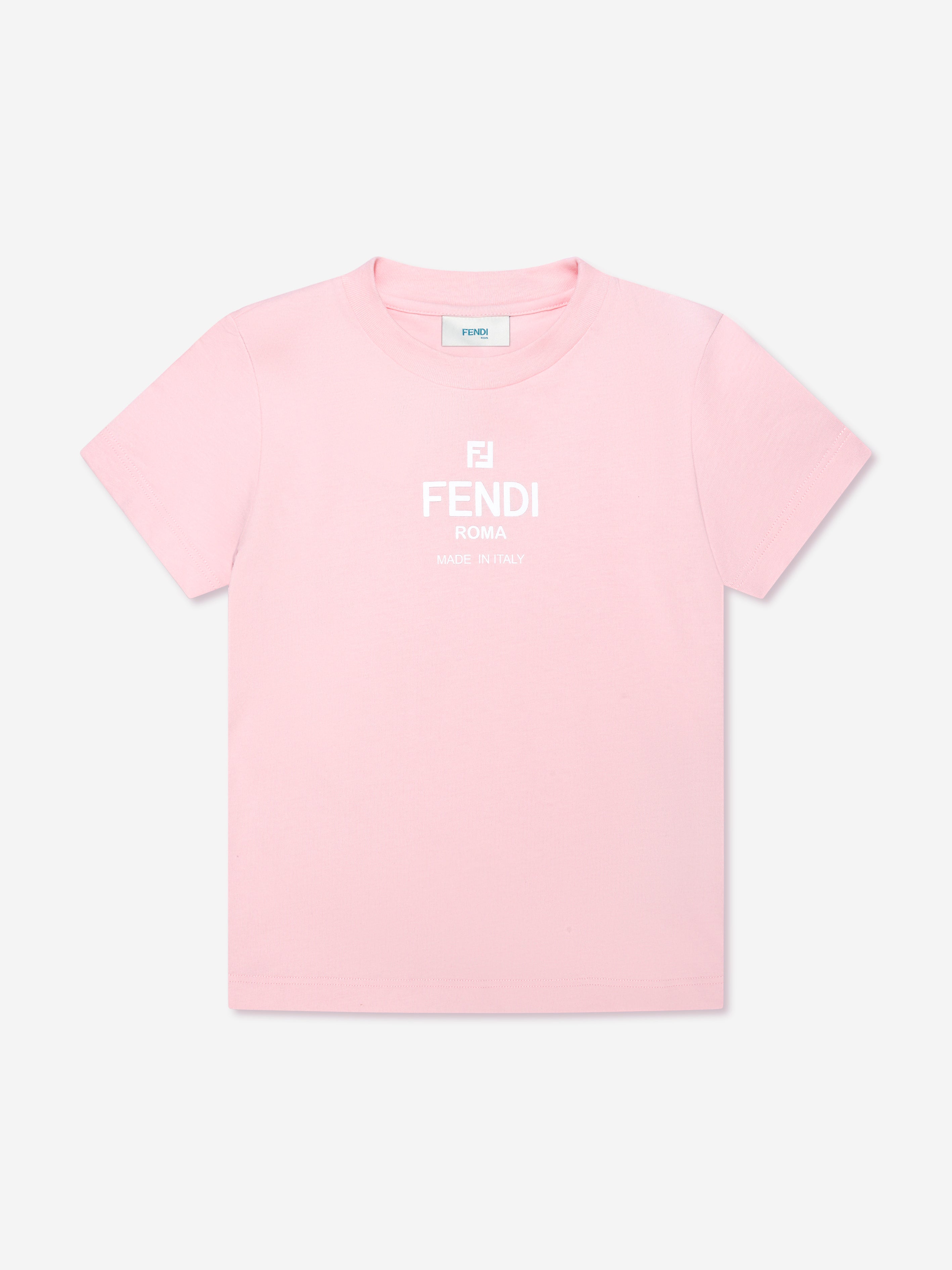 Fendi Kids Logo-Print Detail T-Shirt