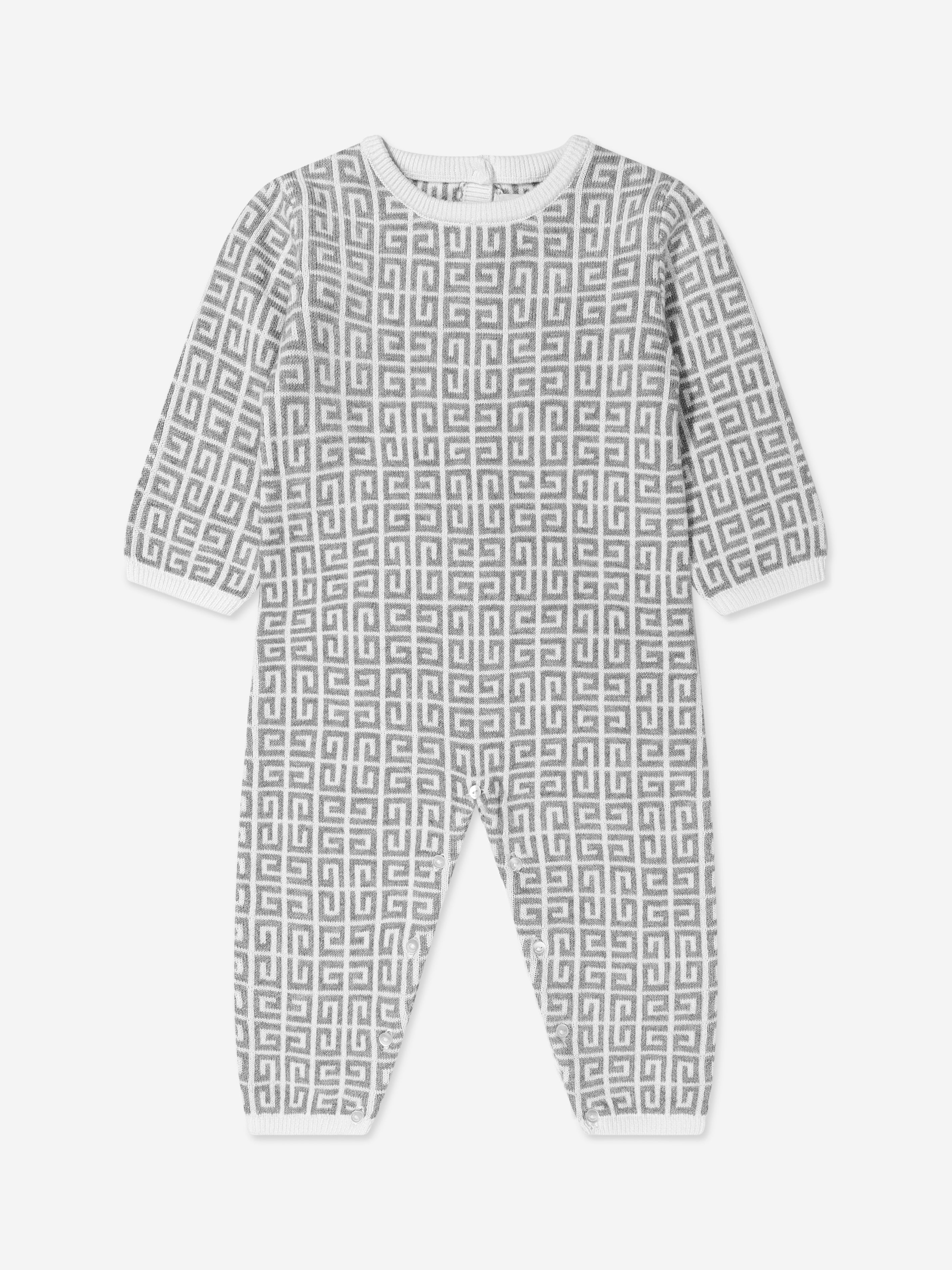 Givenchy - Baby Knitted 4G Jacquard Romper