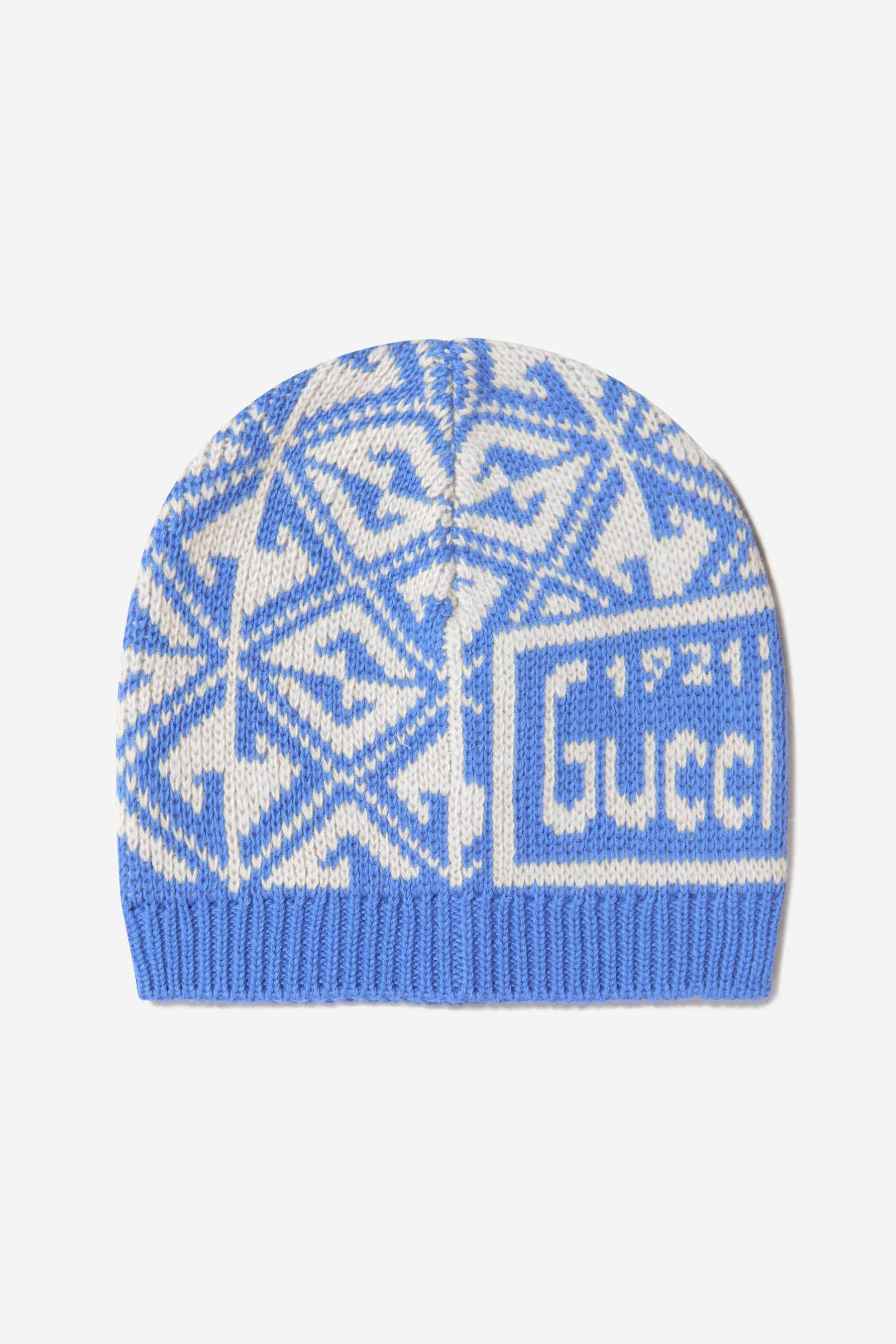 Gucci Kids GG Pattern Wool Hat