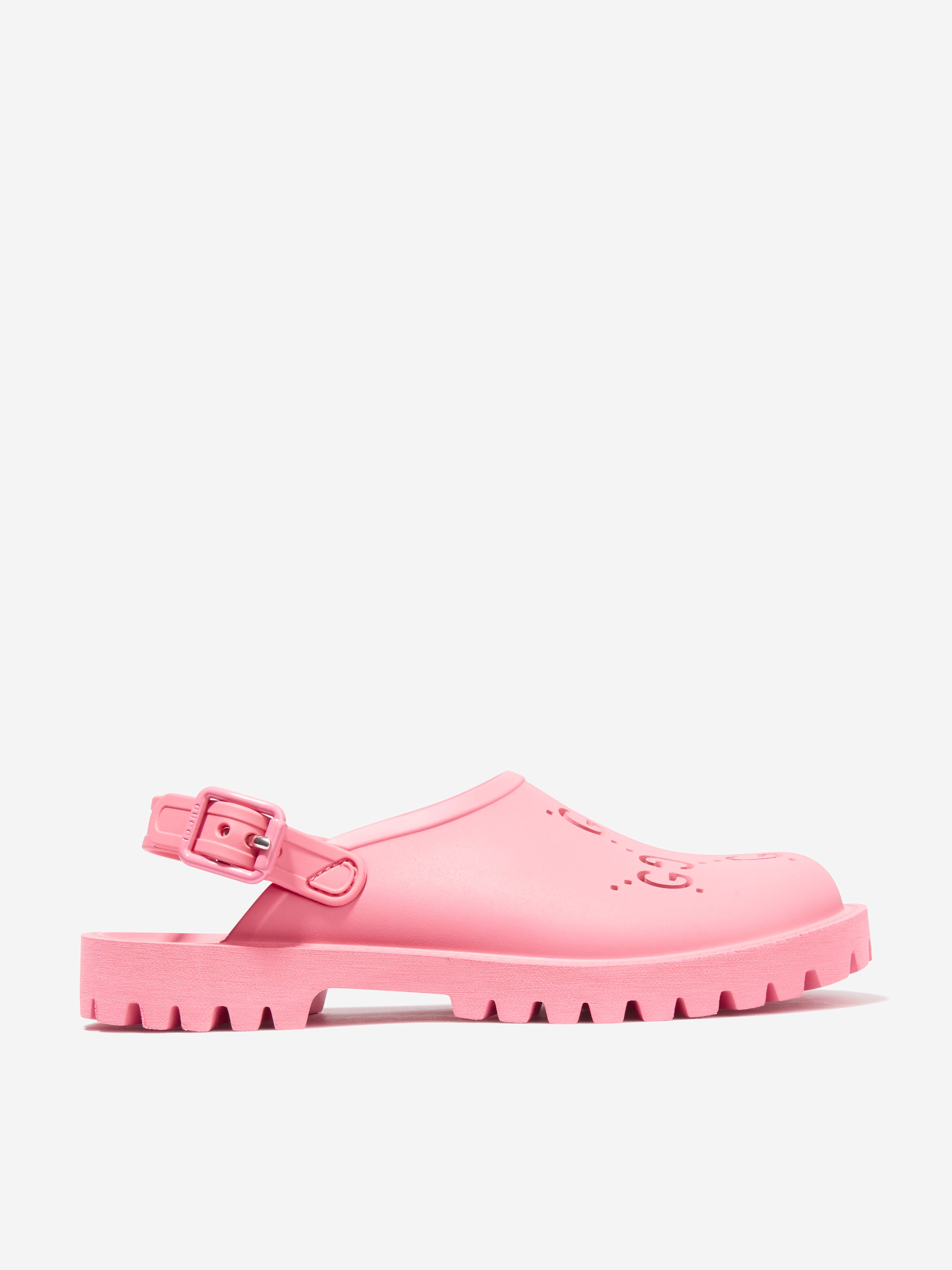 Gucci - Girls Pink Rubber Sandals