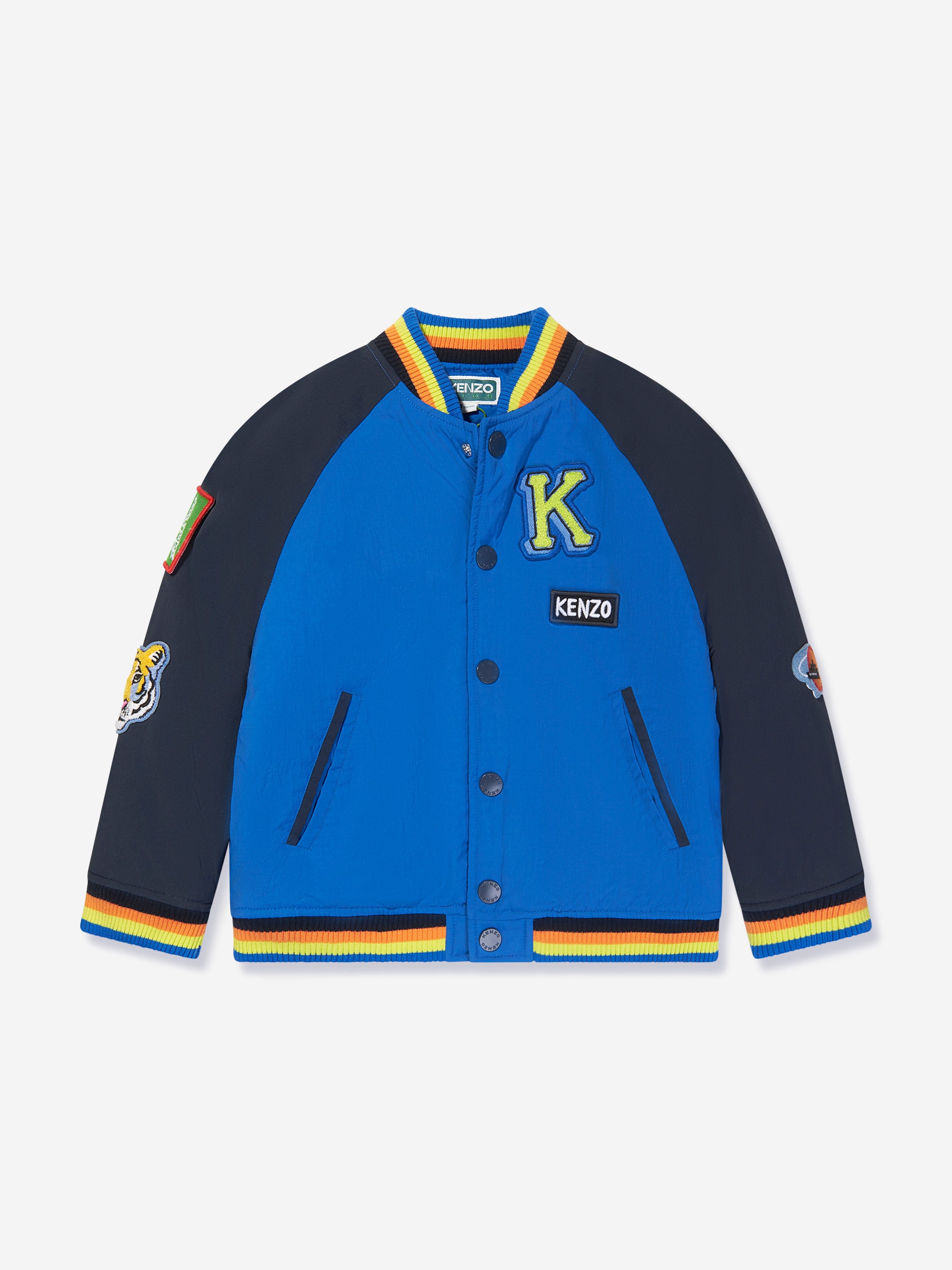 Boys Varsity Jacket in Navy