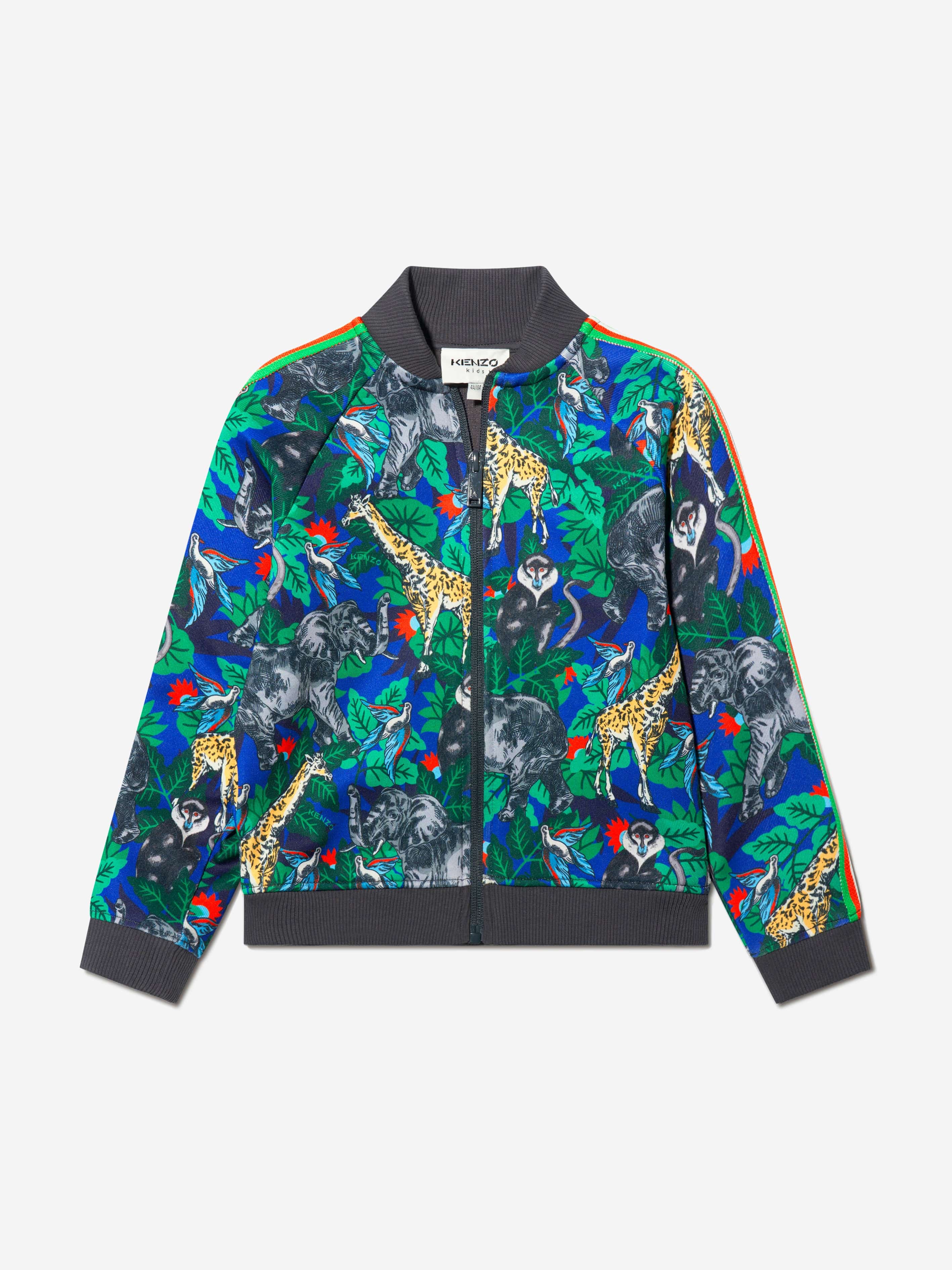 KENZO KIDS - Boys Jungle Print Zip Up Top | Childsplay Clothing