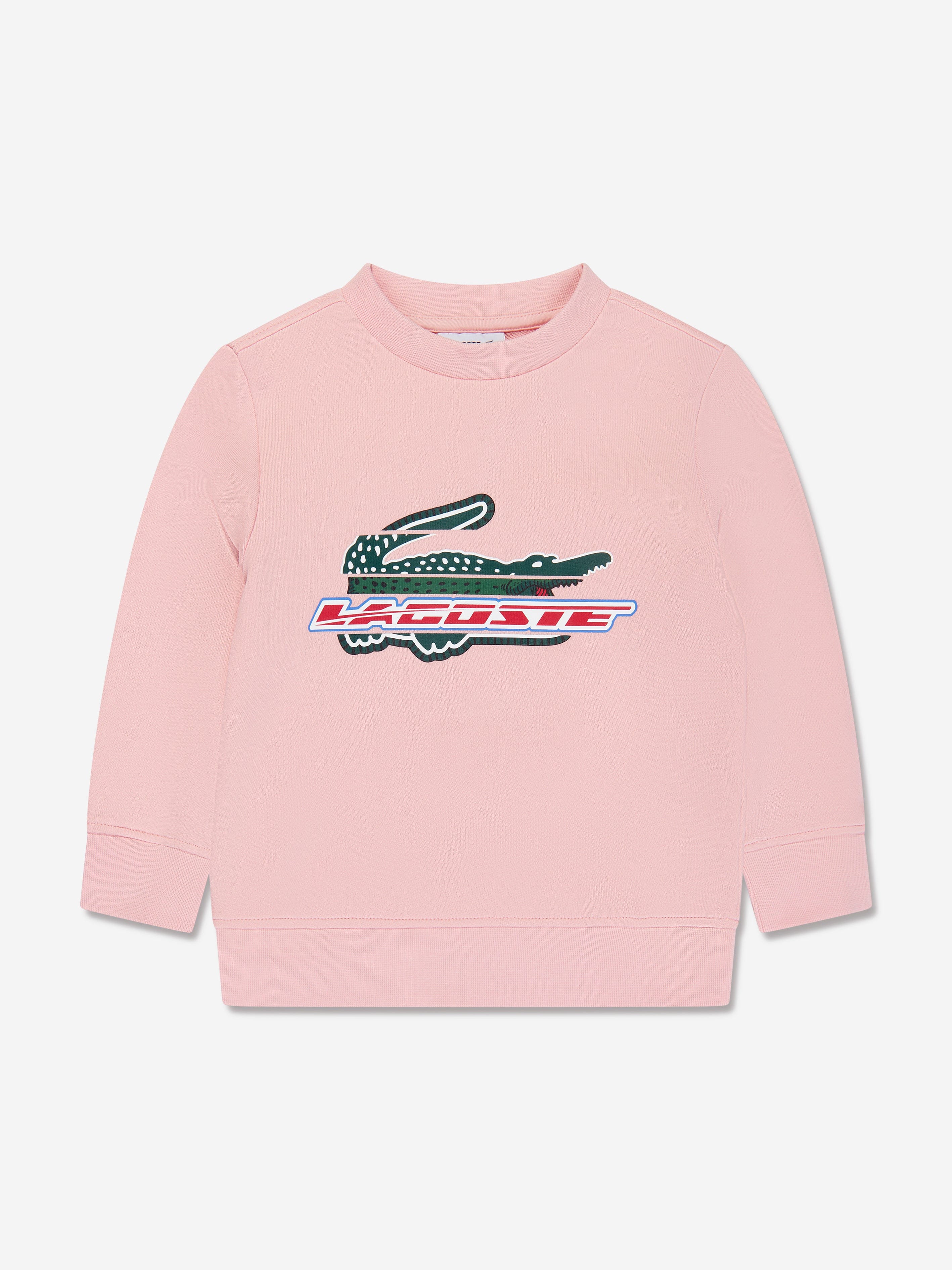 Lacoste hotsell sweatshirt pink