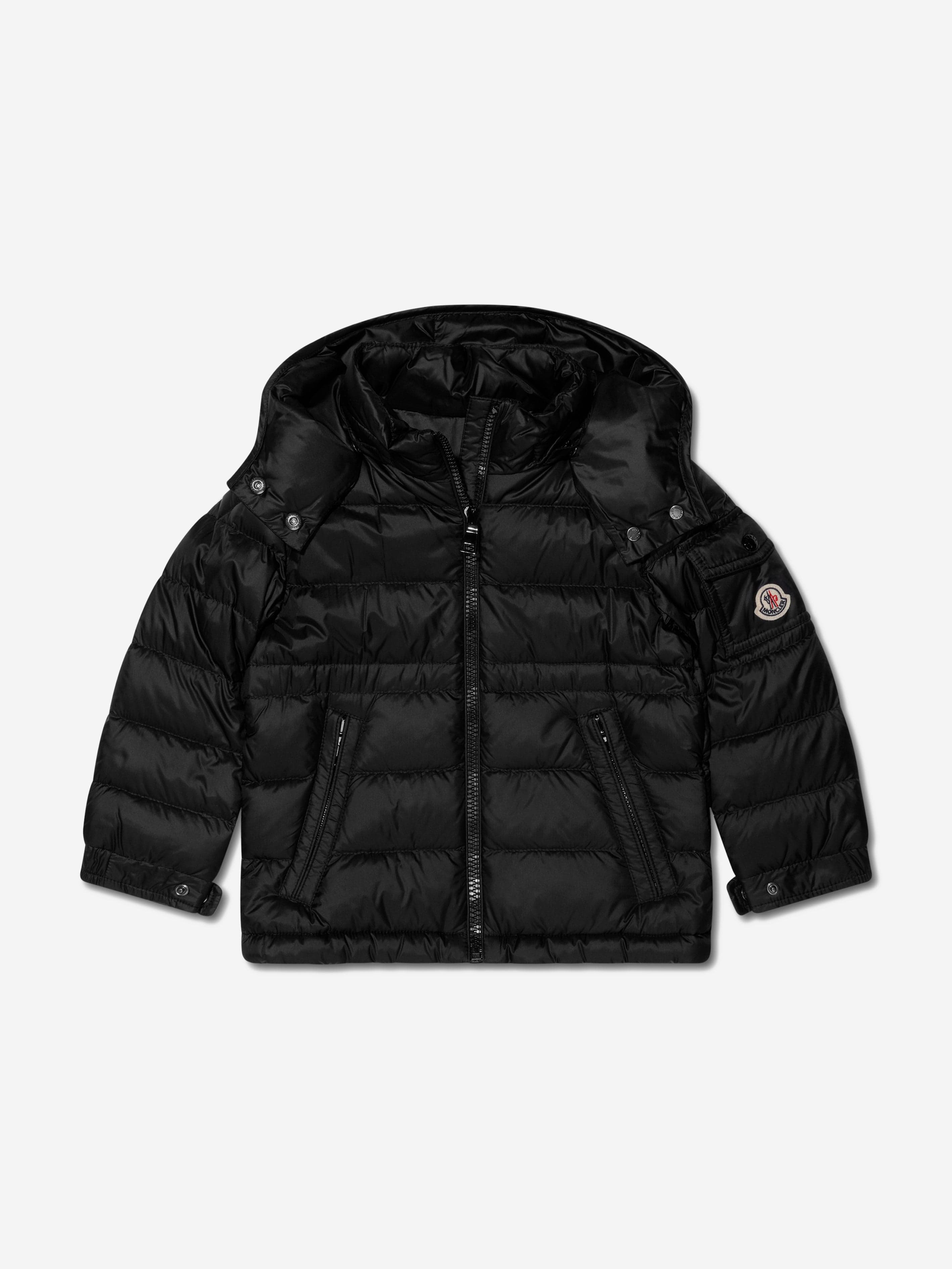 Black moncler hot sale coat kids