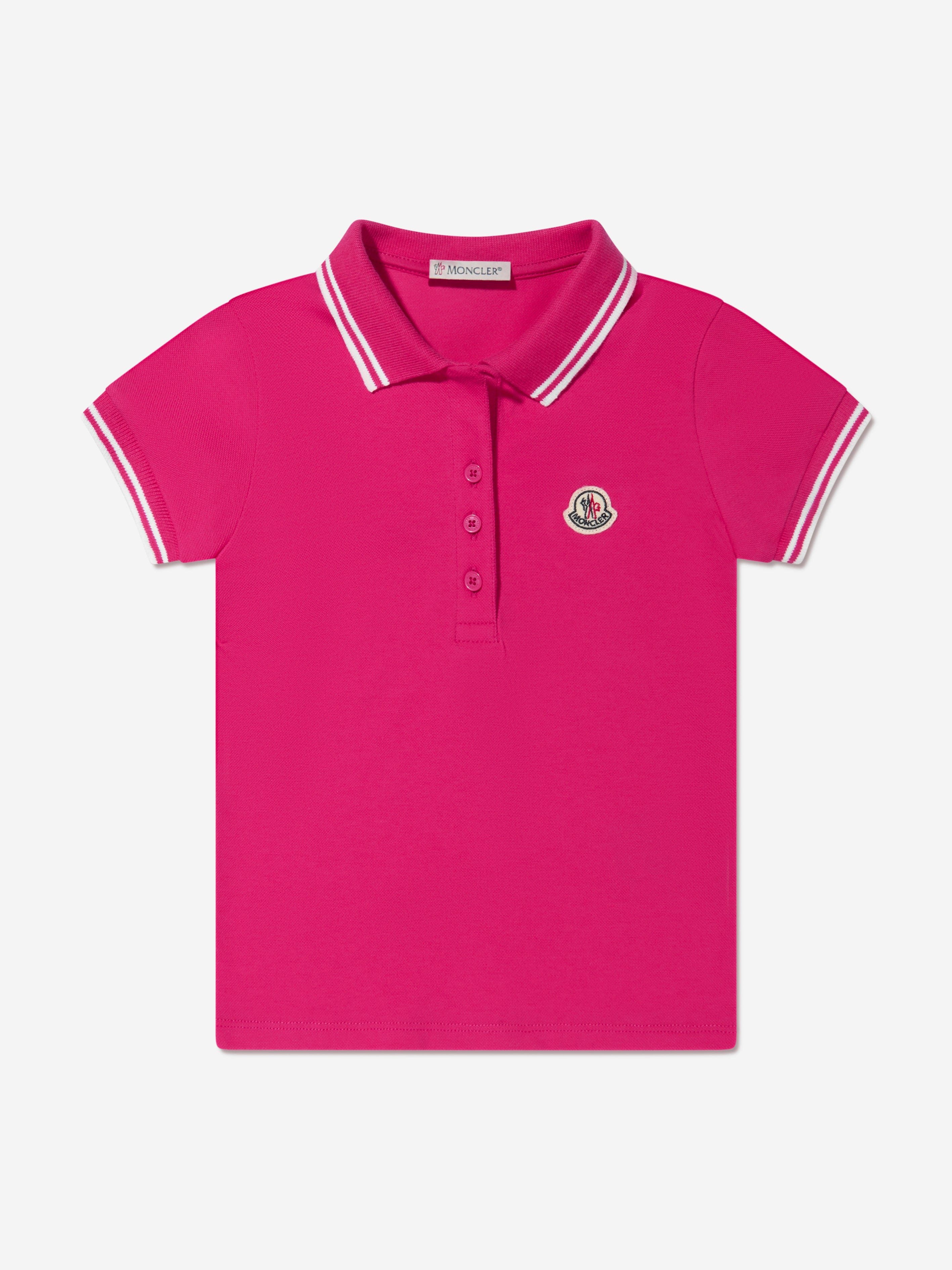 Moncler pink sale polo