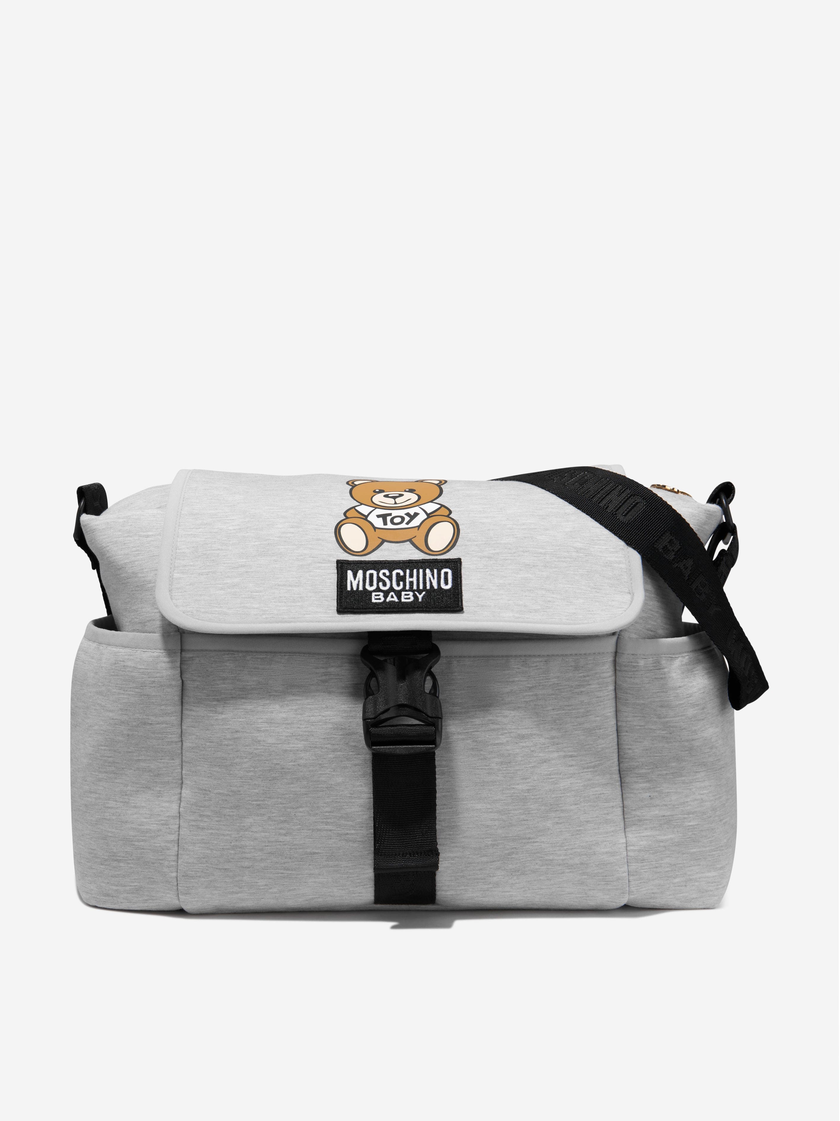 Moschino grey teddy discount baby changing bag