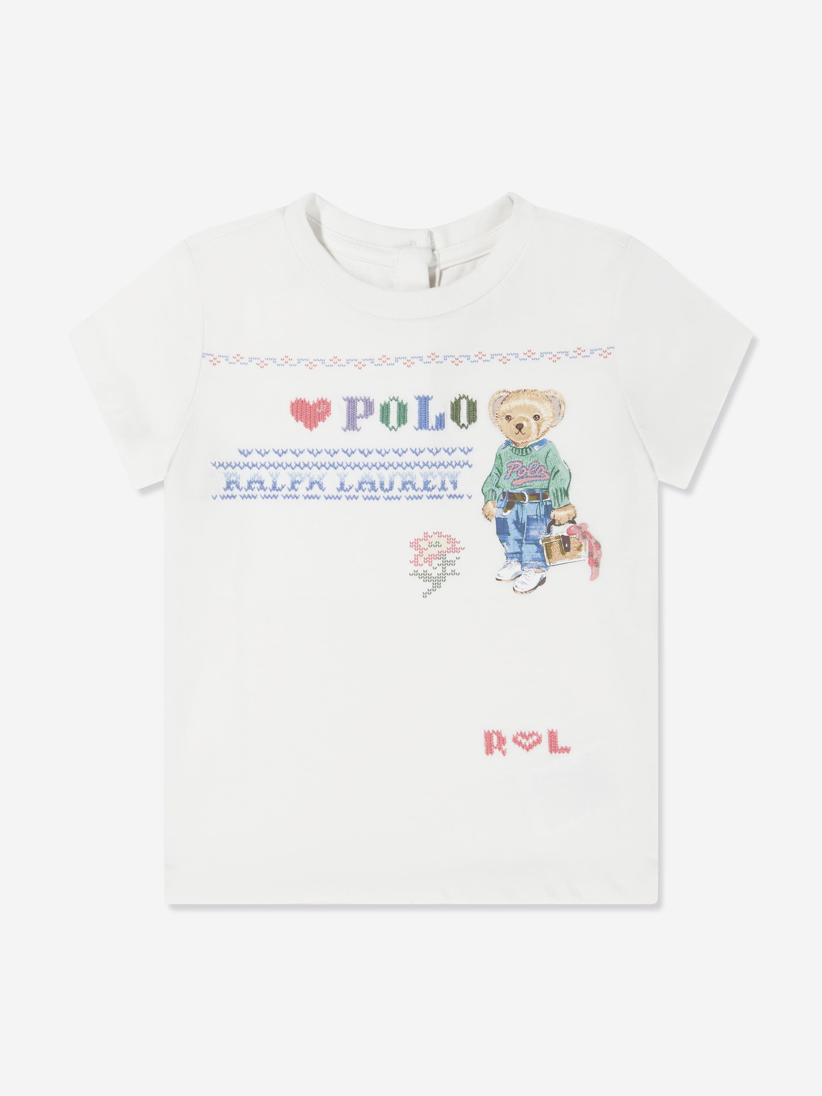 Ralph Lauren Kids Baby Girls Polo Bear T Shirt Childsplay Clothing