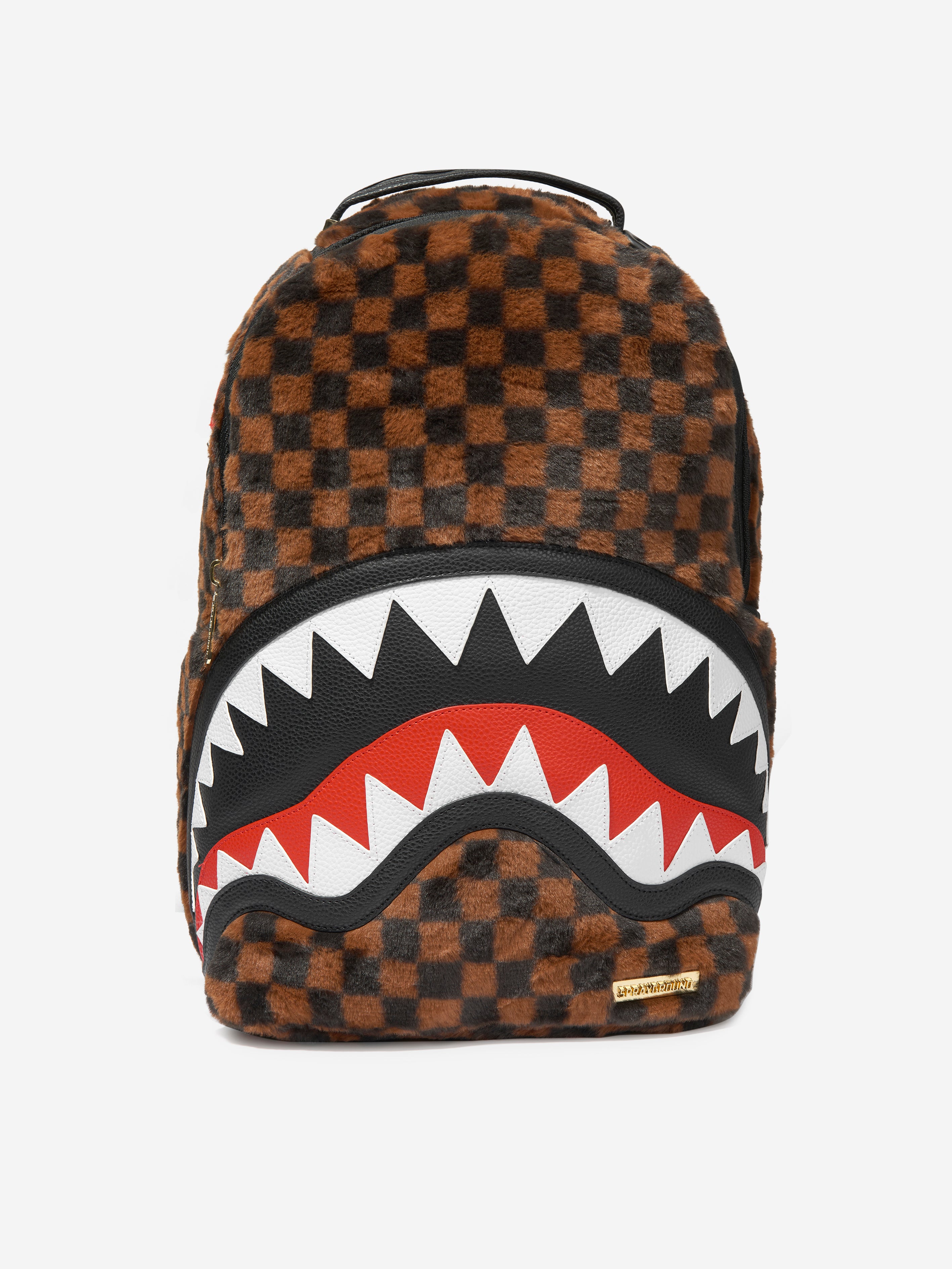 Sprayground Kid - Money Check Montecarlo Backpack - Kids - Artificial Leather - One Size - Brown