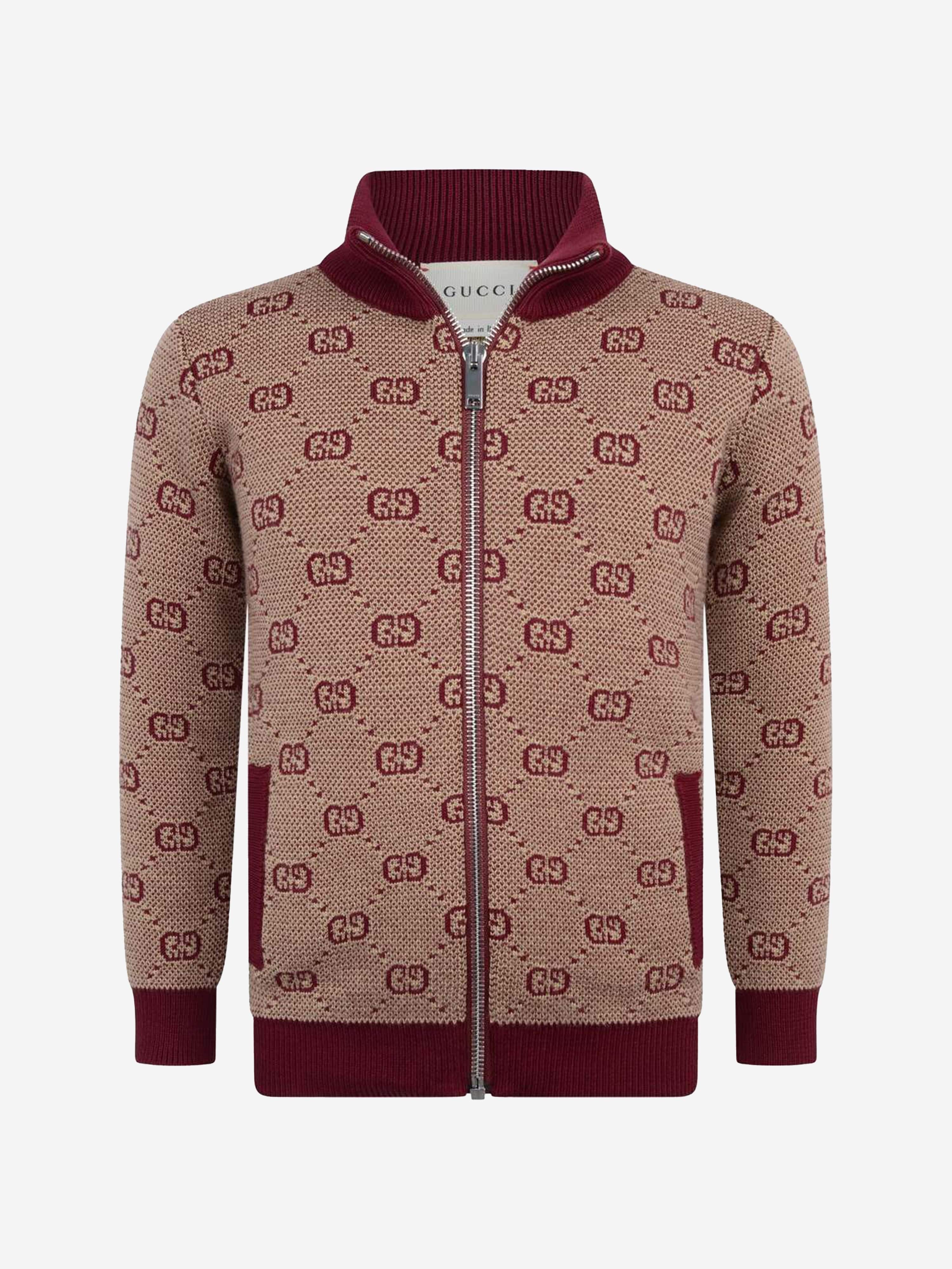 Gucci Kids GUCCI Kids Wool Zip Up Cardigan | Childsplay Clothing