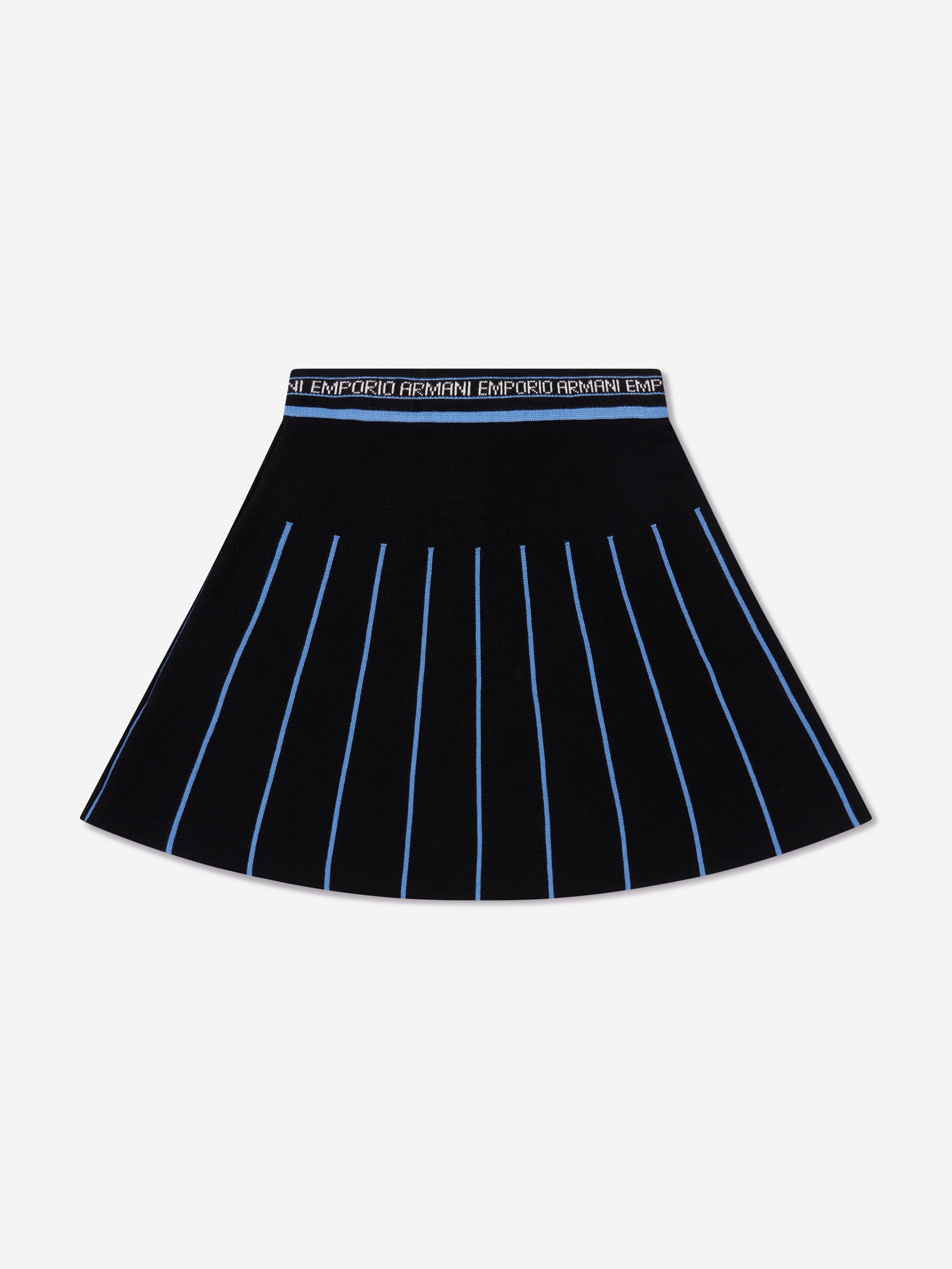 Girls Pleated Skirt In Navy