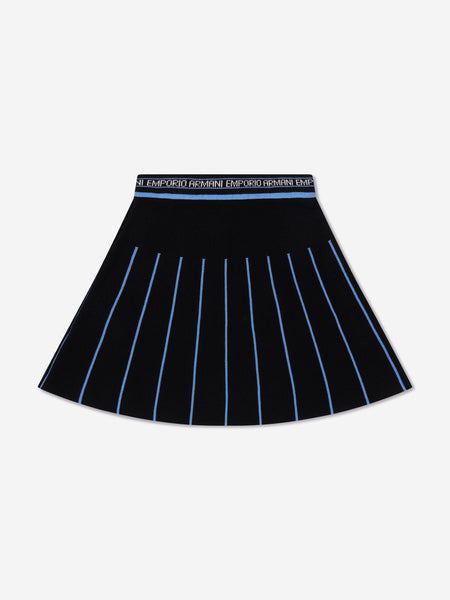 Girls Pleated Skirt In Navy