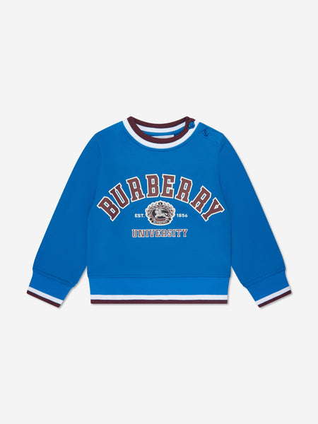 Baby Boys Mini College Sweatshirt in Blue Childsplay Clothing