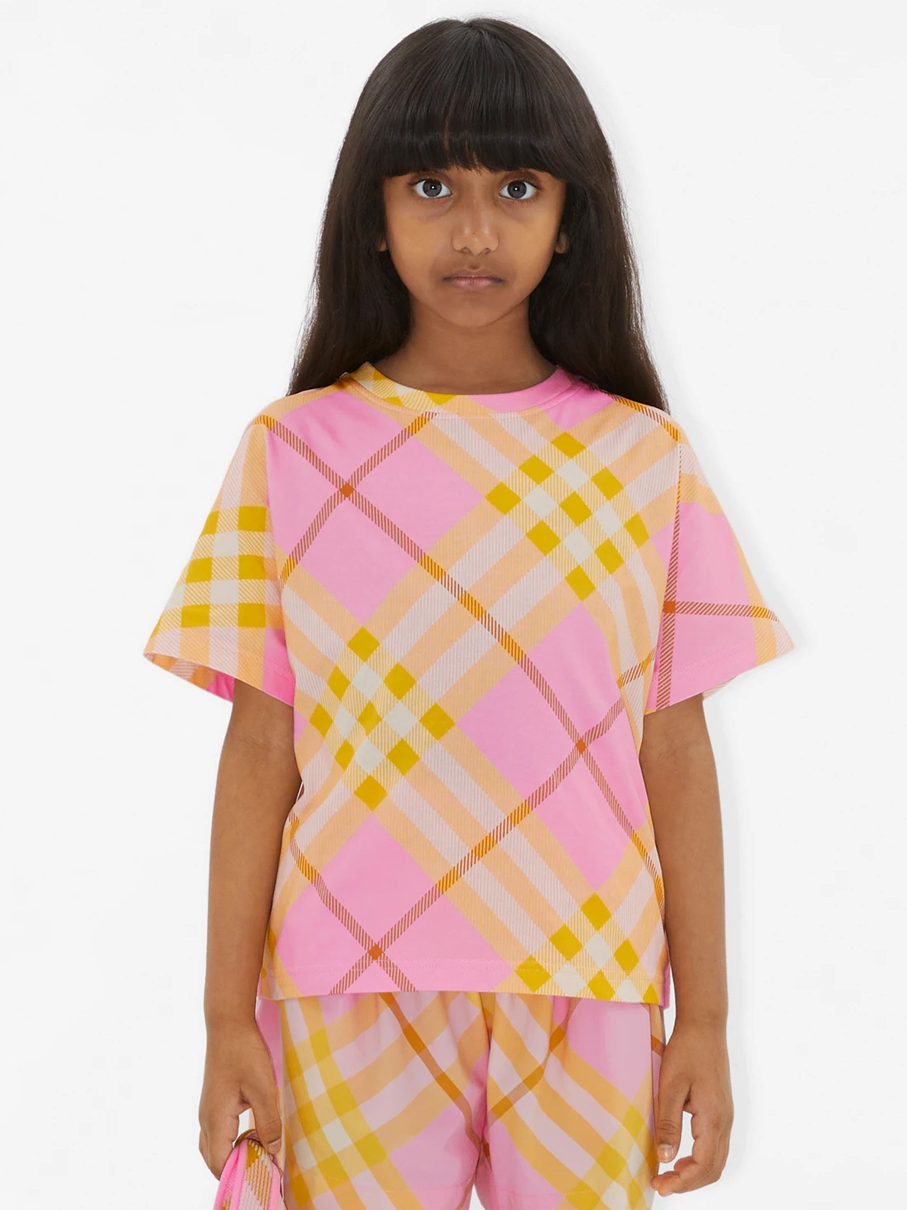 Pink Plaid Burberry Girls’ Shirt good