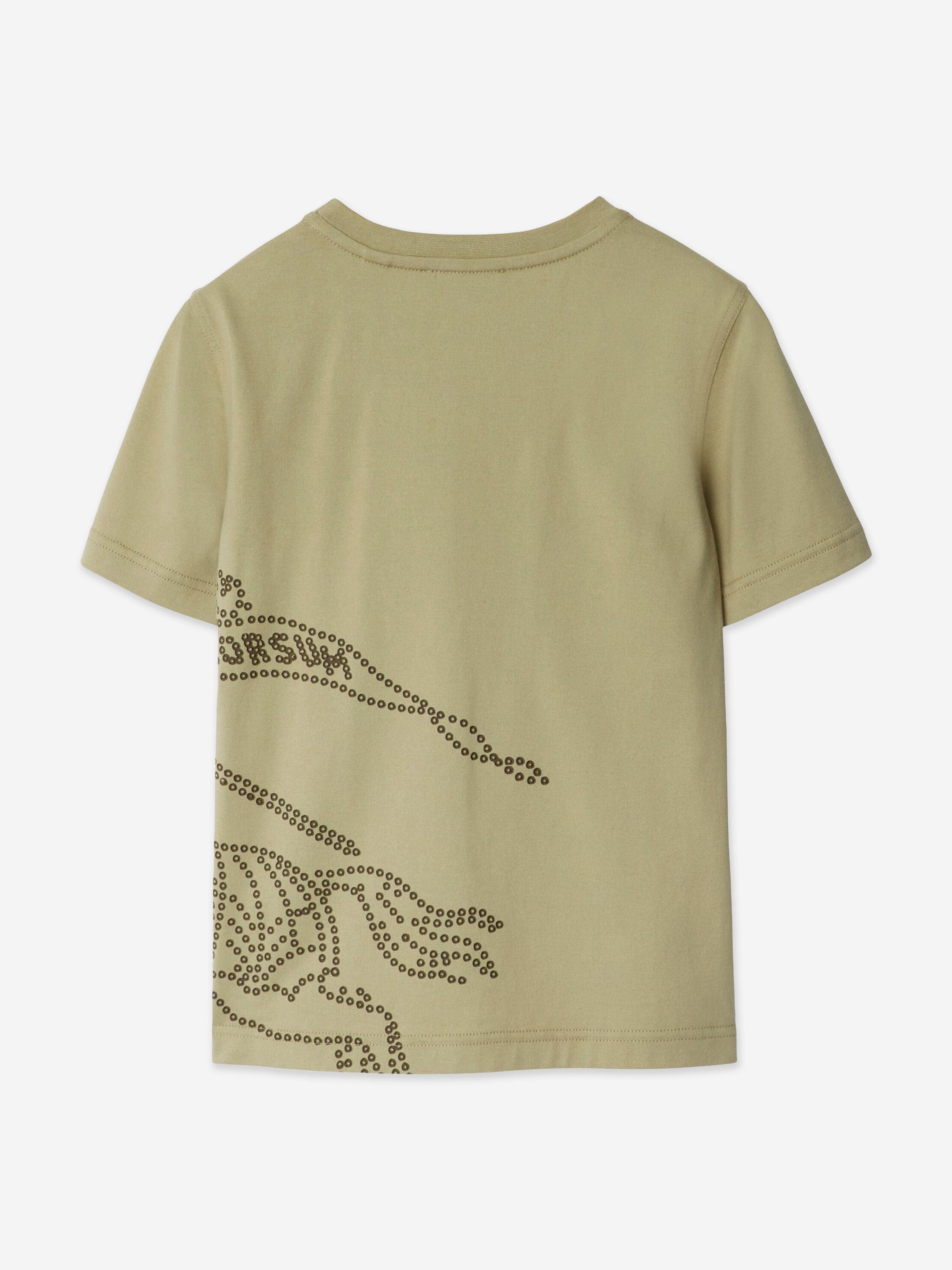 Burberry Boys Cedar EKD T Shirt in Green Childsplay Clothing