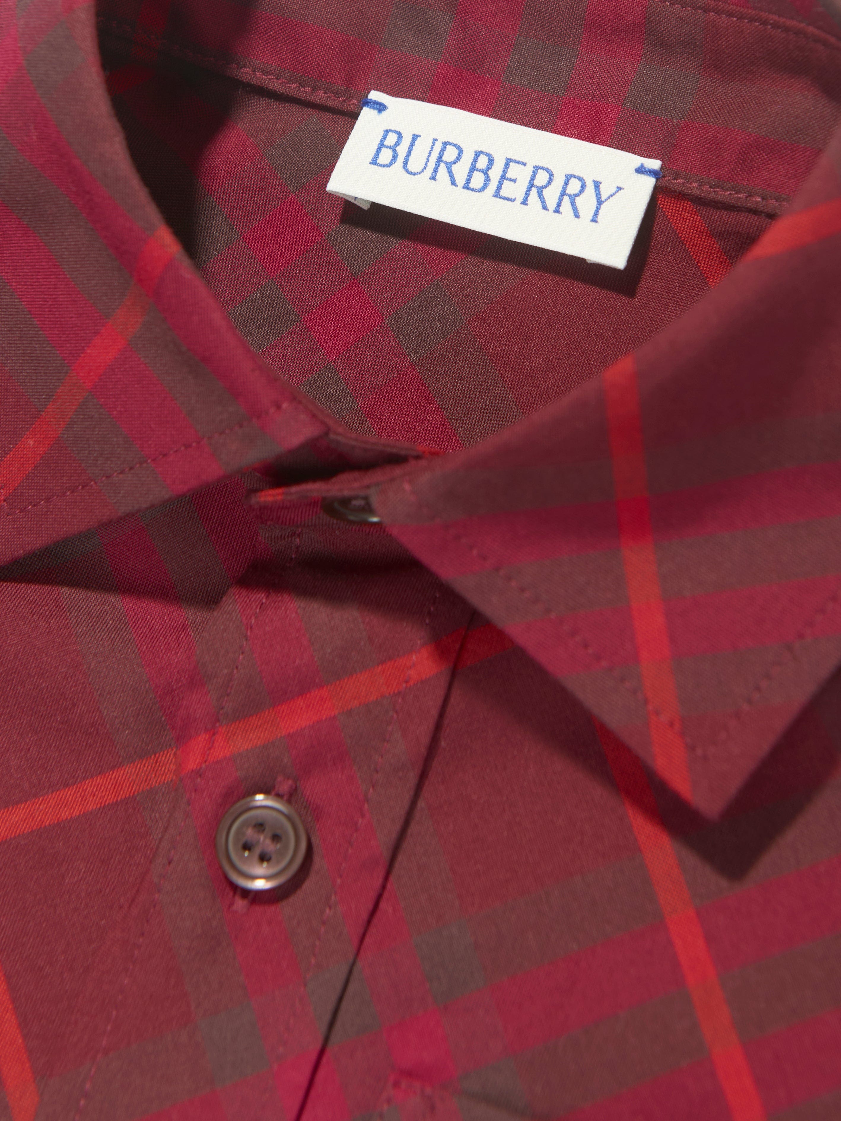 Burberry Kids Check 2024 Sleeve Shirt Red Size 12