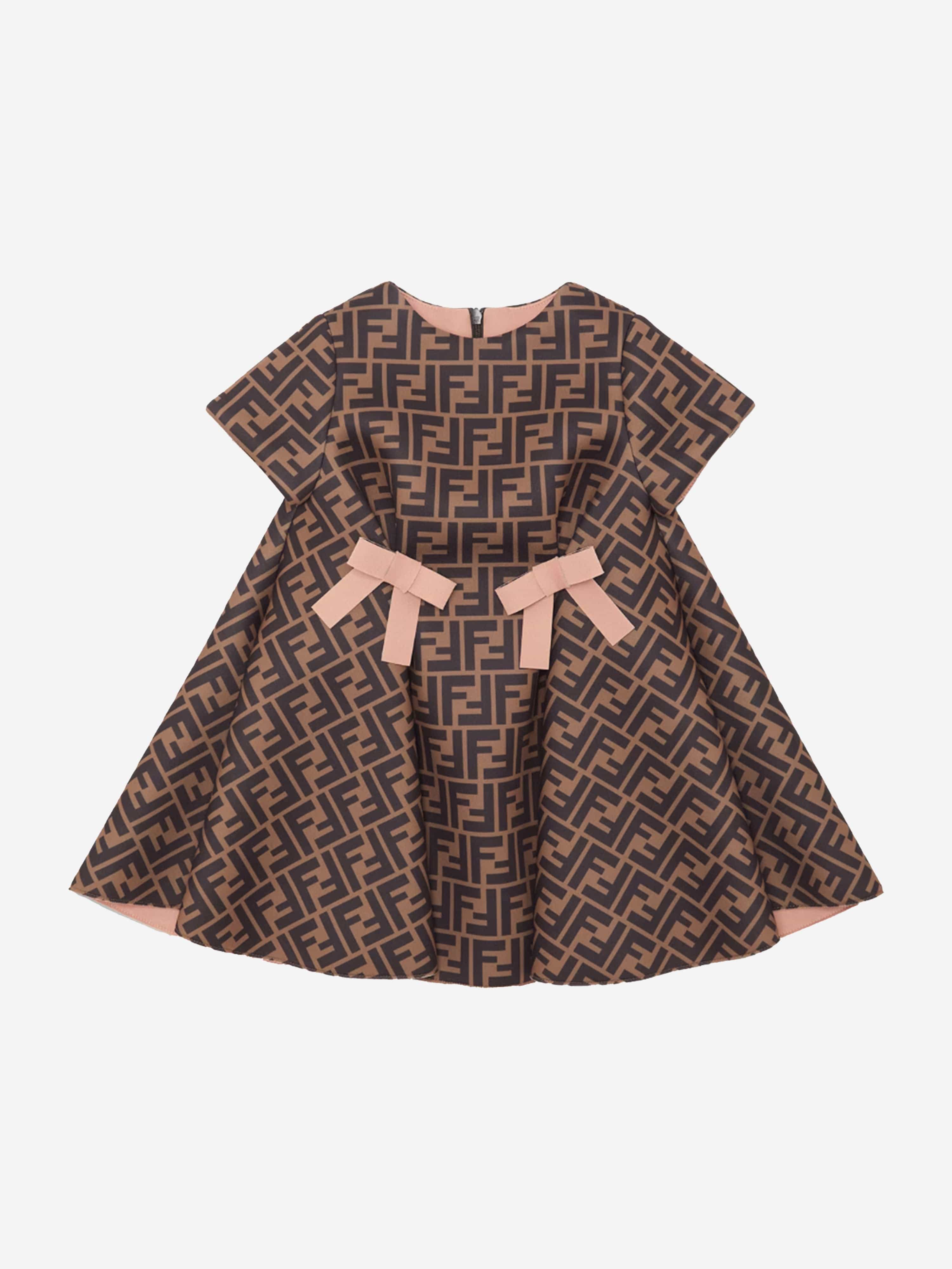 Fendi Kids Circle Logo dress NWT good size 6