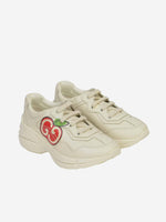 Gucci Ivory Leather Rhyton Sneakers (32)