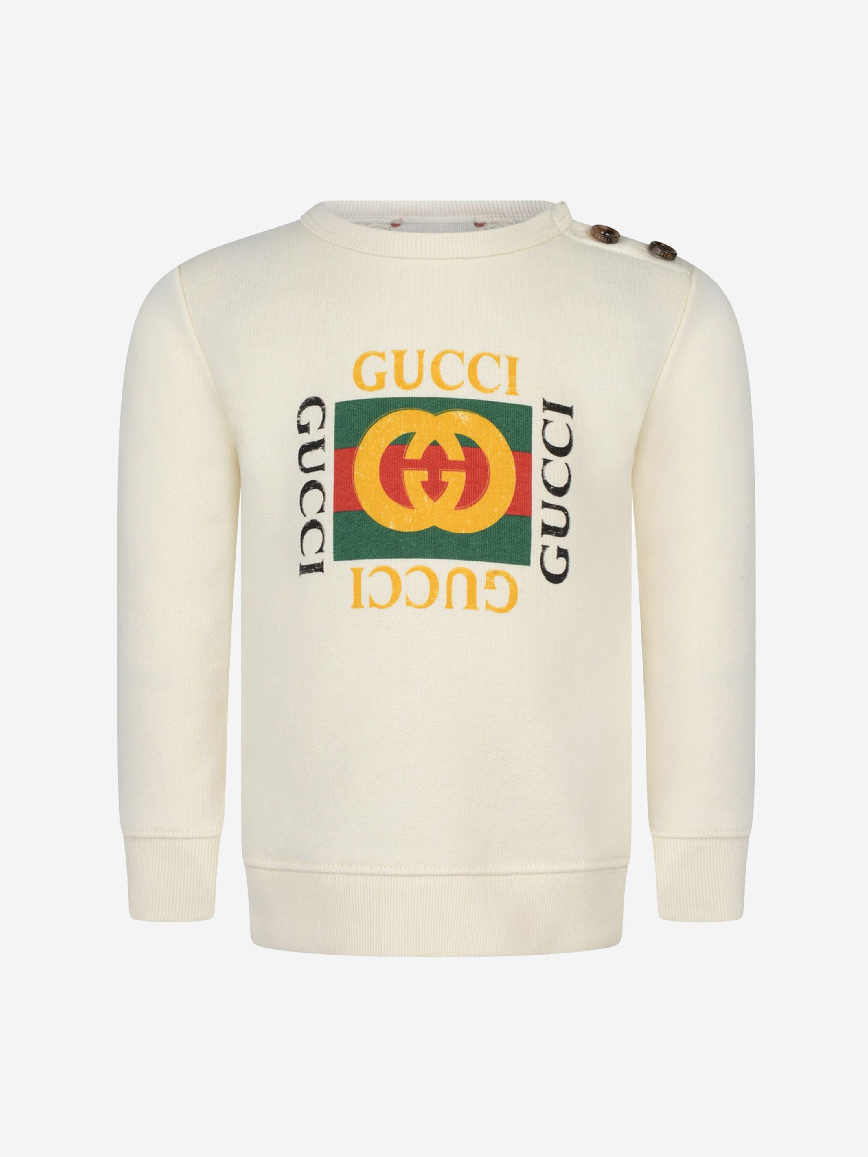 Baby sweatshirt discount with gucci logo