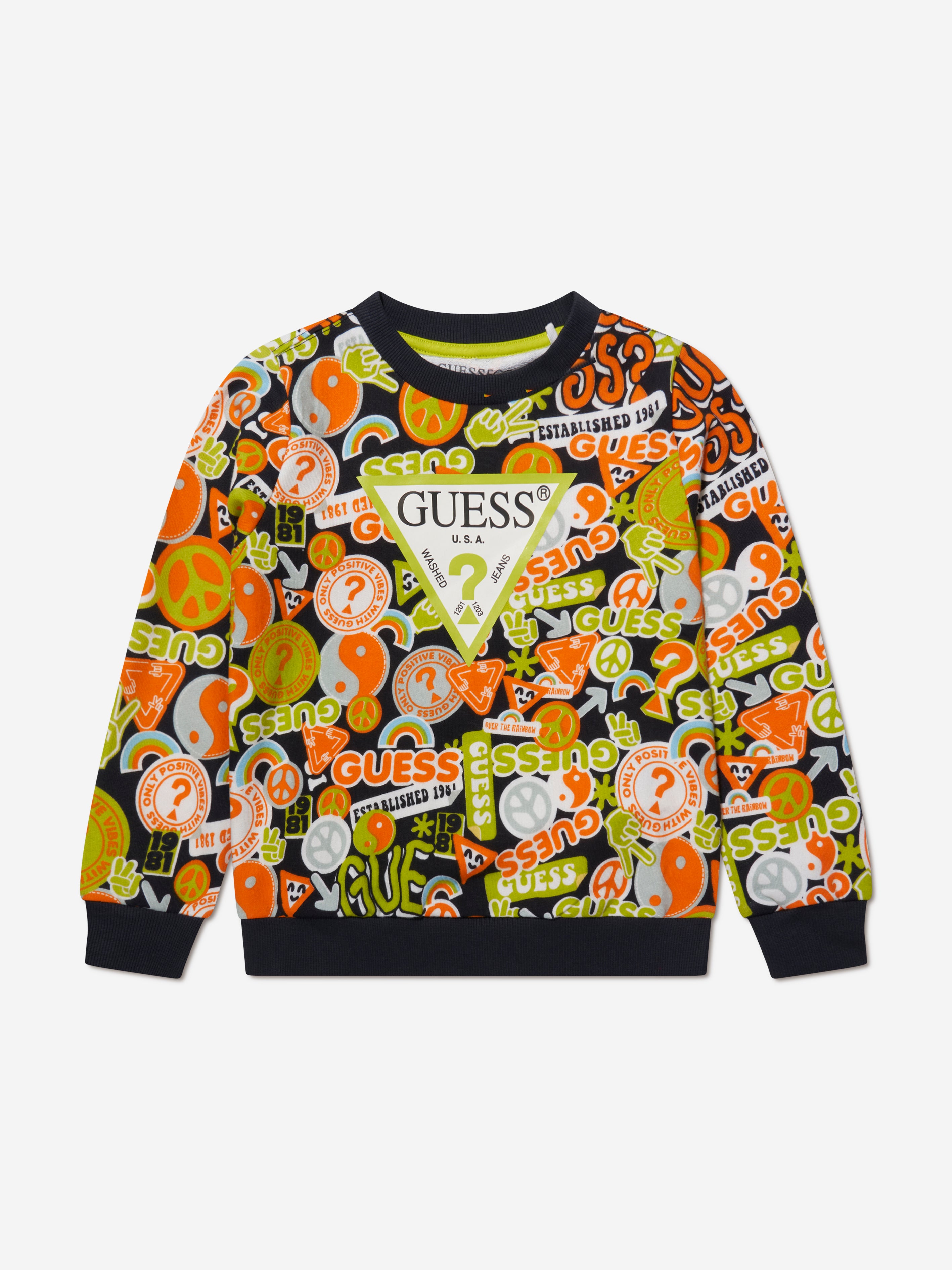 Guess Boys Go Wild Sweatshirt in Multicolour | Childsplay Clothing