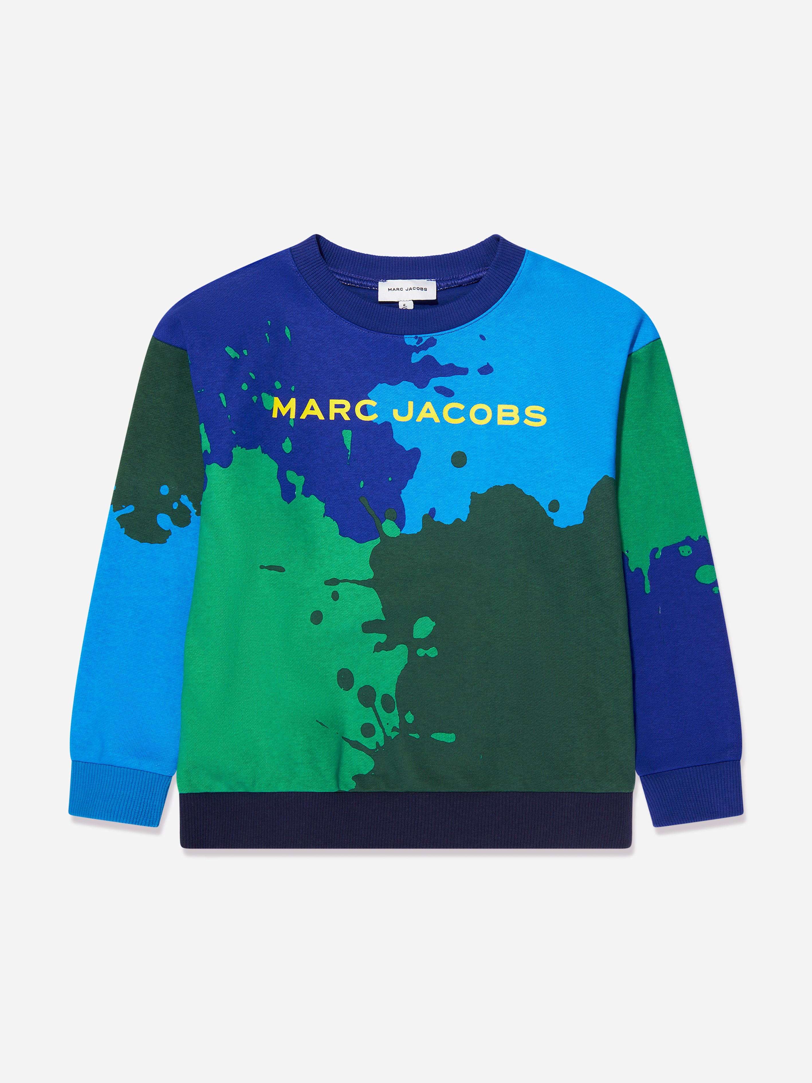 MARC JACOBS 男の子のカラーブロックスウェットシャツは青