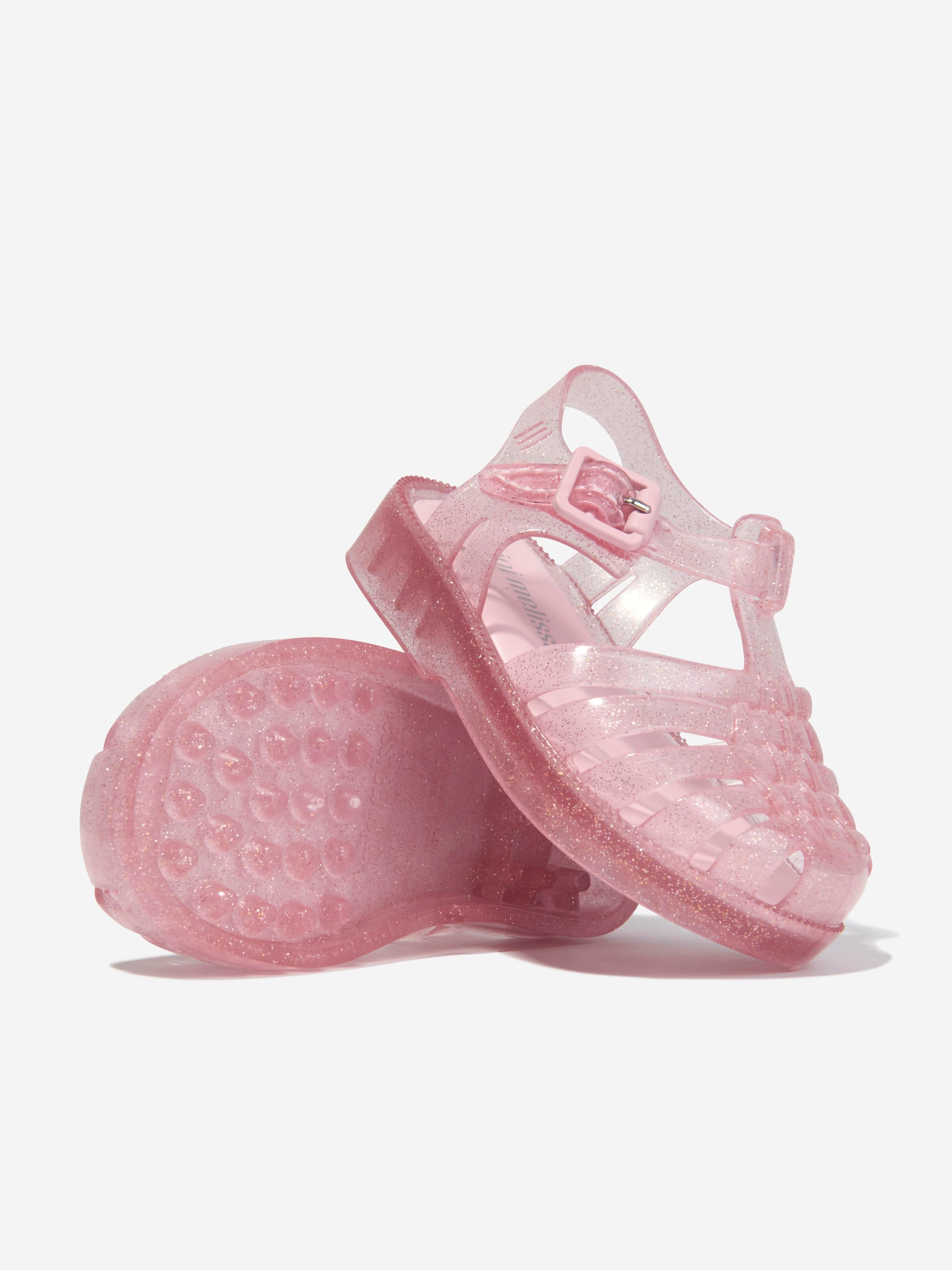 Store Dolce and Gabana pink and white jellie sandals