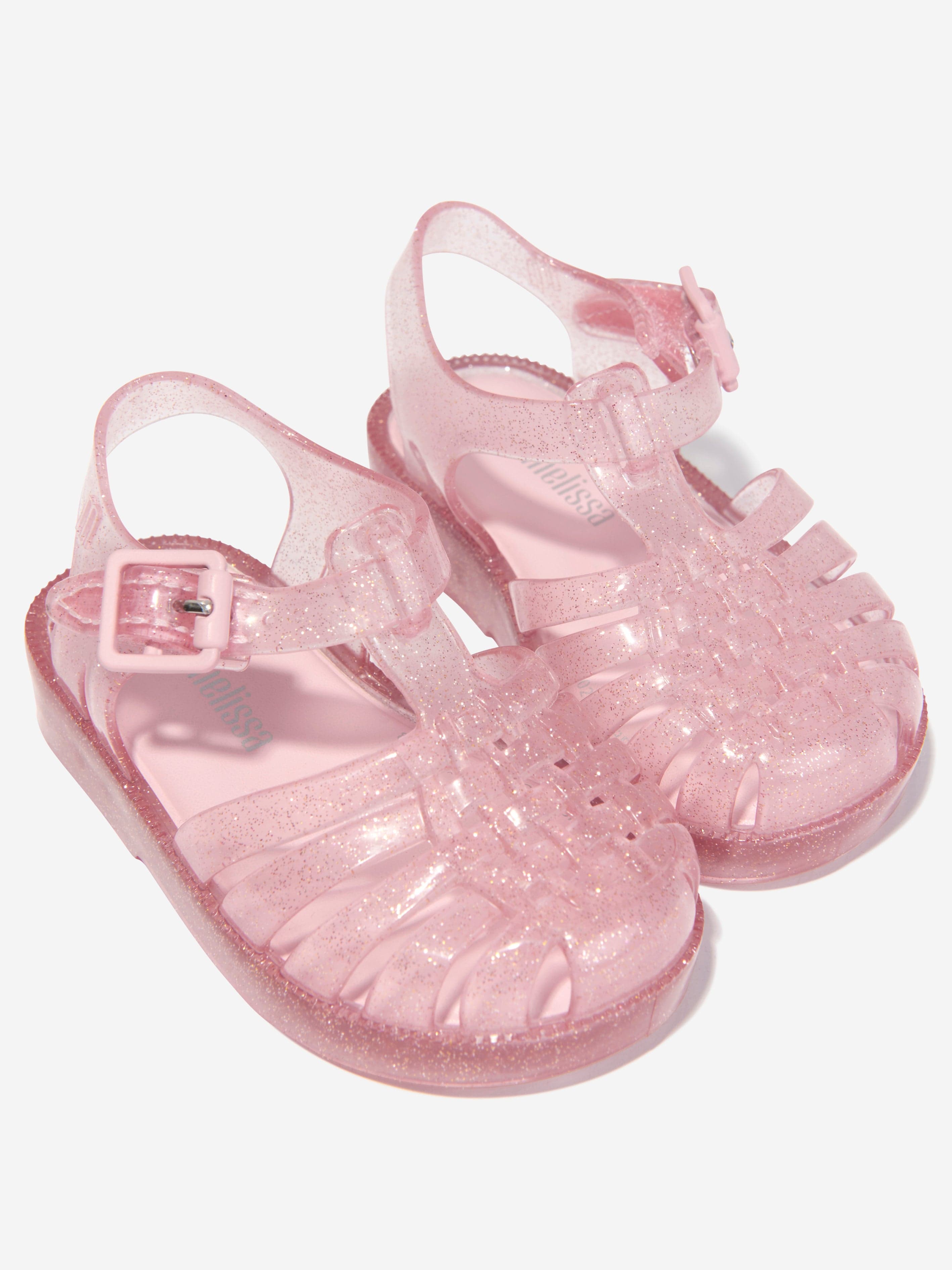 NEW Mini 2024 Melissa Size 10 Little Girl’s Possession Jelly Sandals - Pink