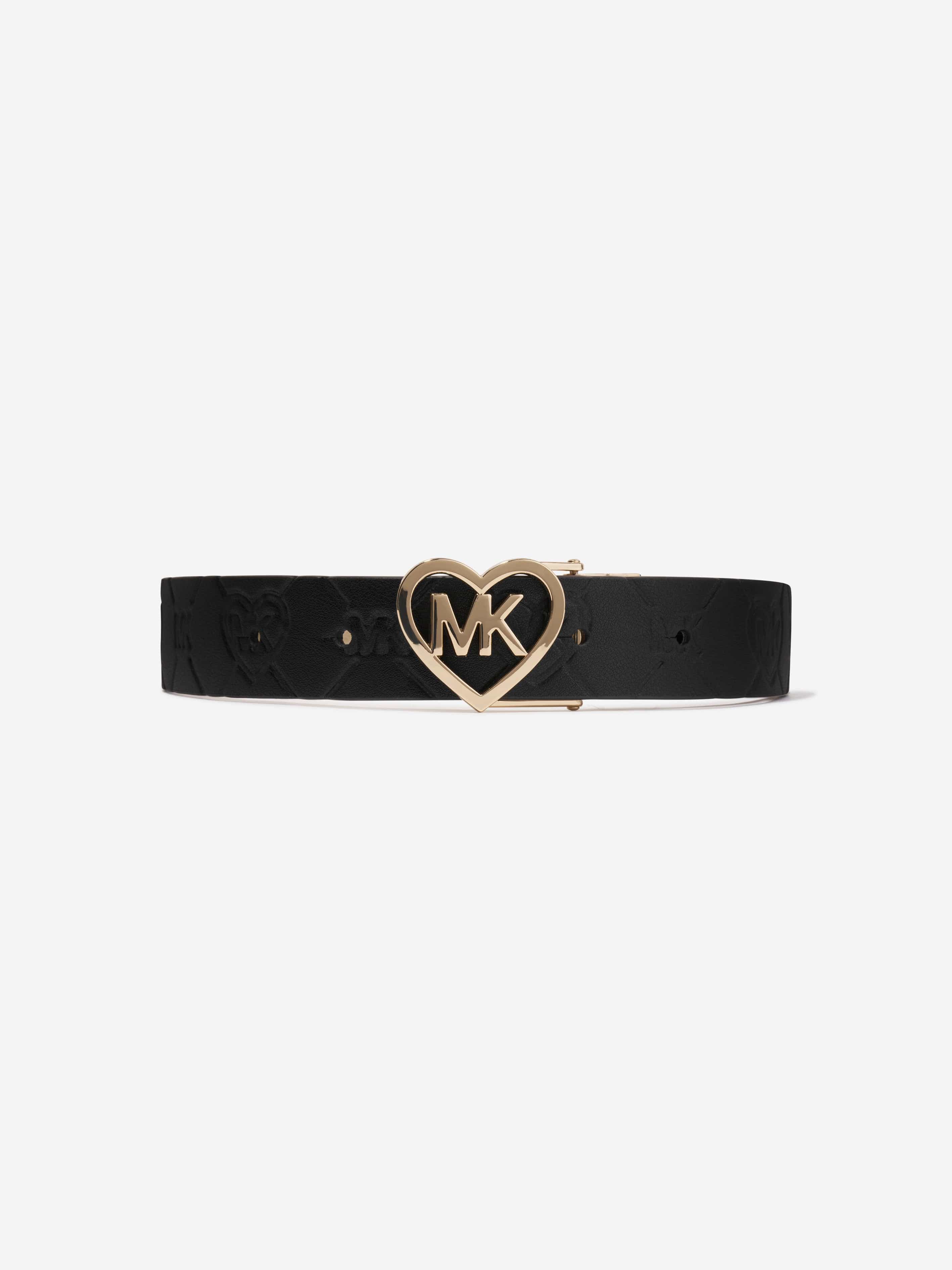 Black and gold michael kors belt on sale