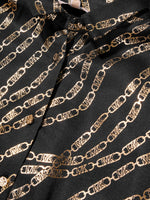 Michael Kors Kids Mk Chain logo-print Shirt Dress - Black