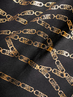 MICHAEL KORS Girls Black Chain Logo Dress
