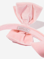 Monnalisa Velvet Headband with Bows