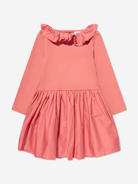 Baby Girls Ruffle Collar Dress in Pink