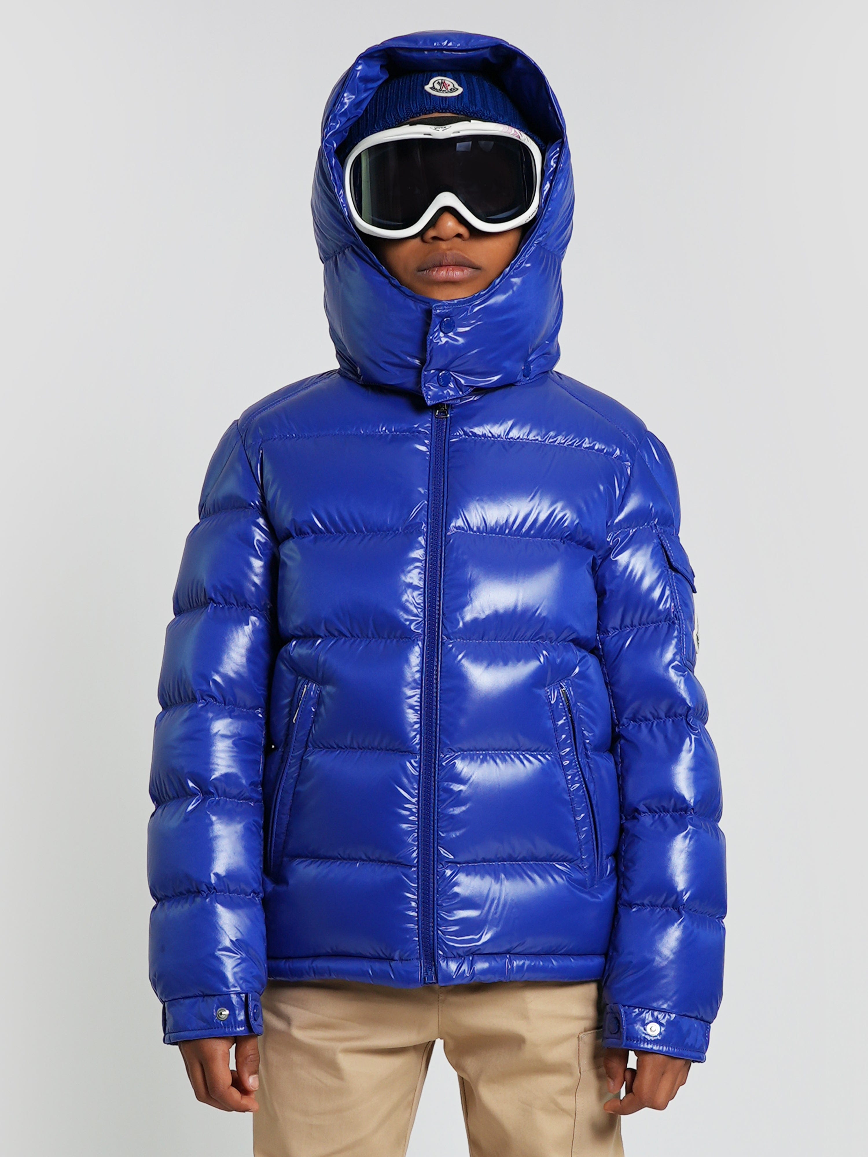 Blue moncler bubble jacket online