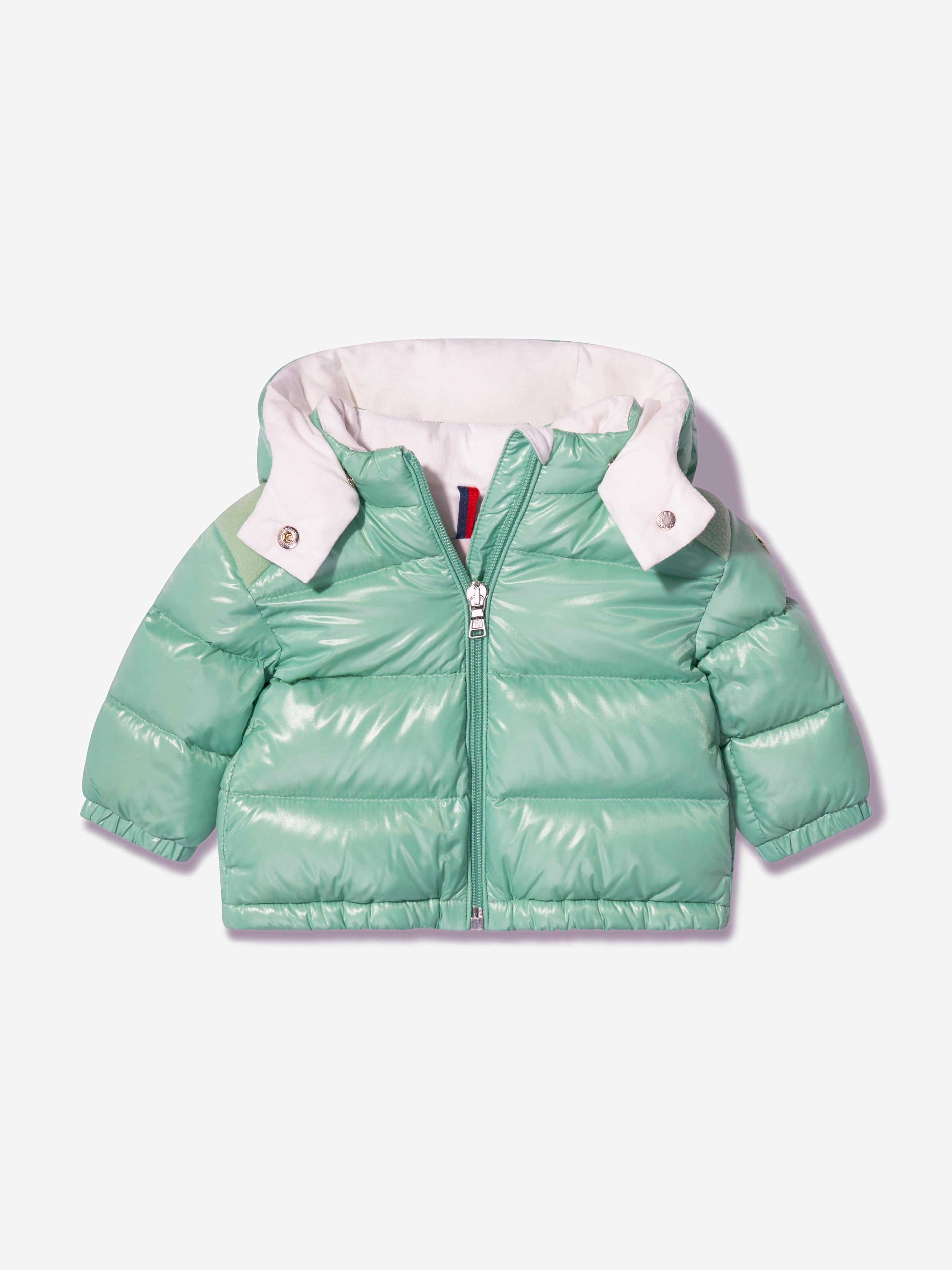 Moncler Enfant Baby Girls Down Padded Valya Jacket in Green