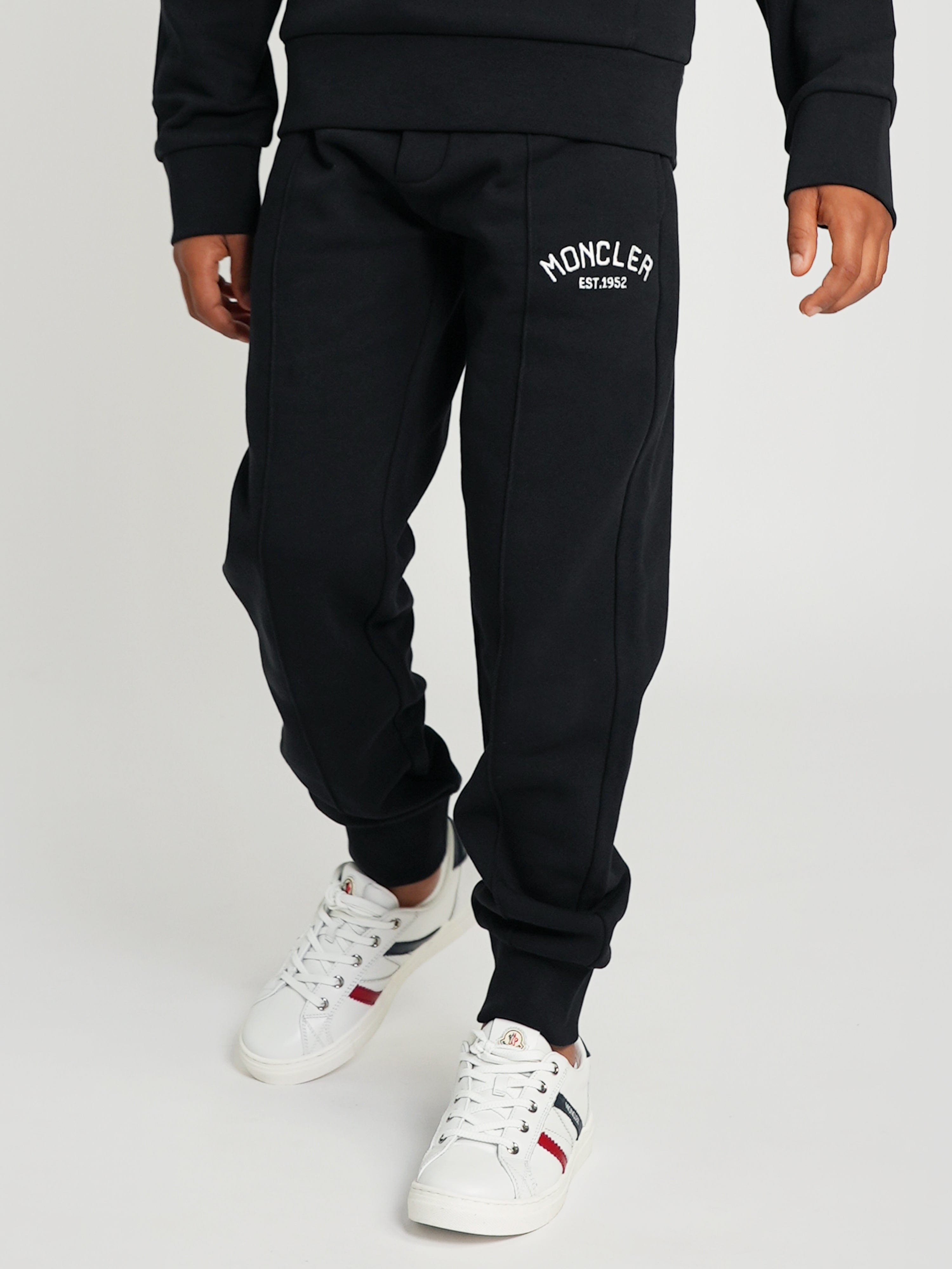 Moncler Enfant Boys Logo Joggers in Black