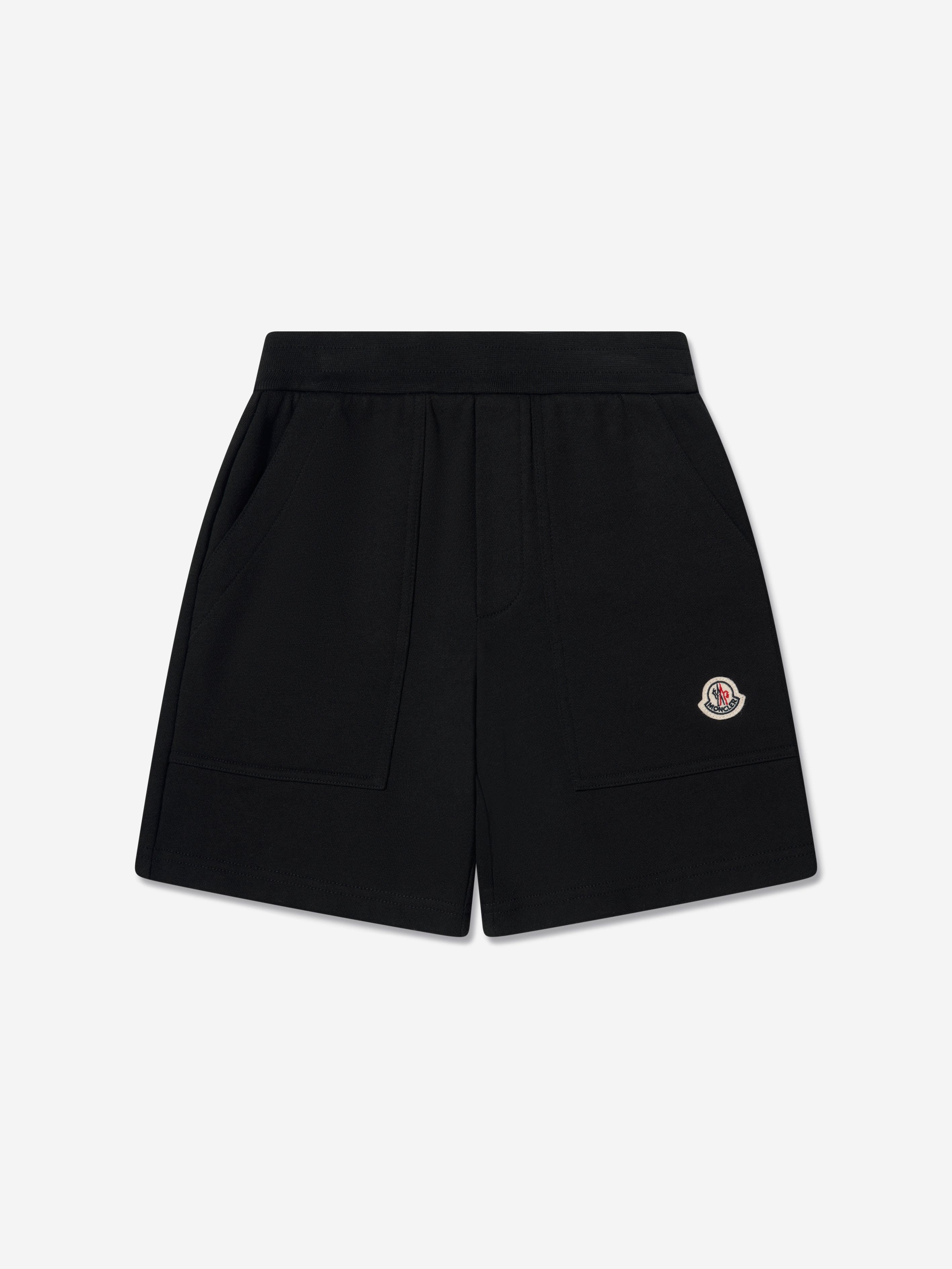 Moncler Enfant Boys Logo Shorts in Black