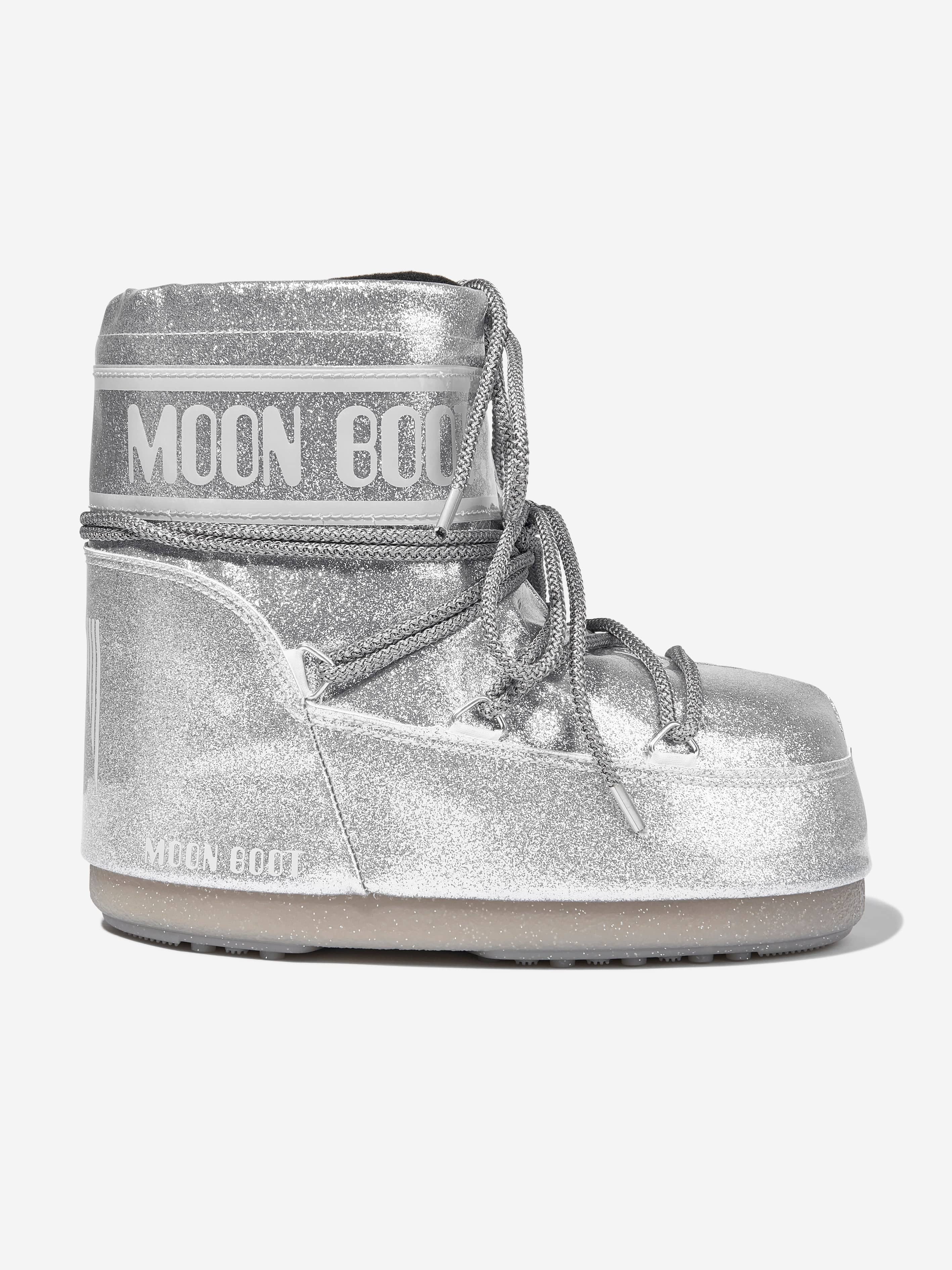 Silver glitter moon clearance boots