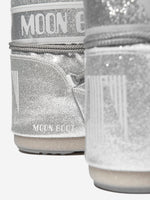 Icon Low Glitter coated-shell snow boots