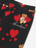 Moschino Black Teddy Coin Leggings, Brand Size 36 (US Size 4) 