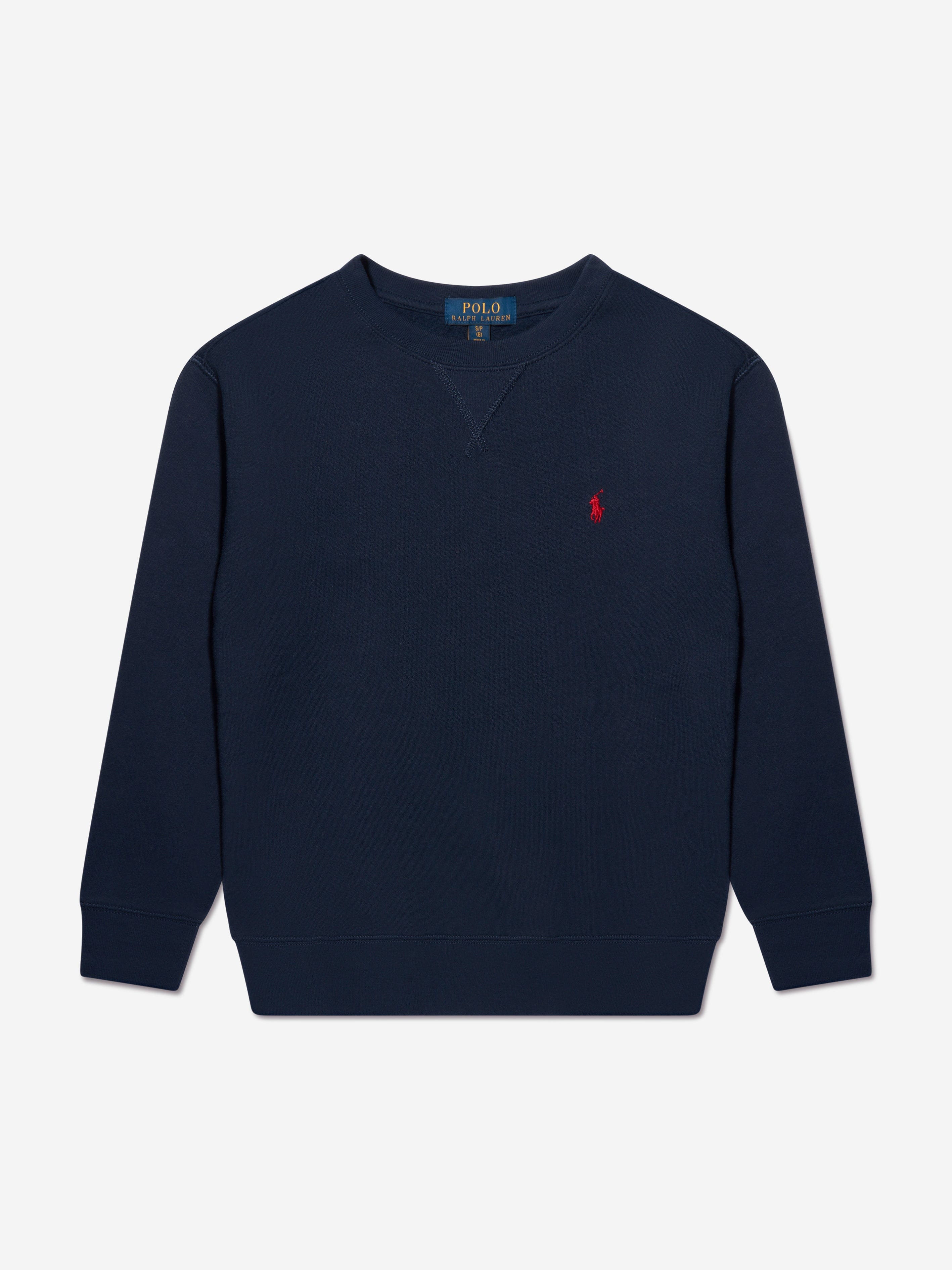 Ralph Lauren Boys Logo Sweatshirt in Navy