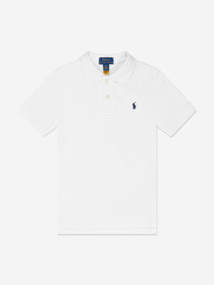 Ralph Lauren-Boys White Logo Polo Shirt