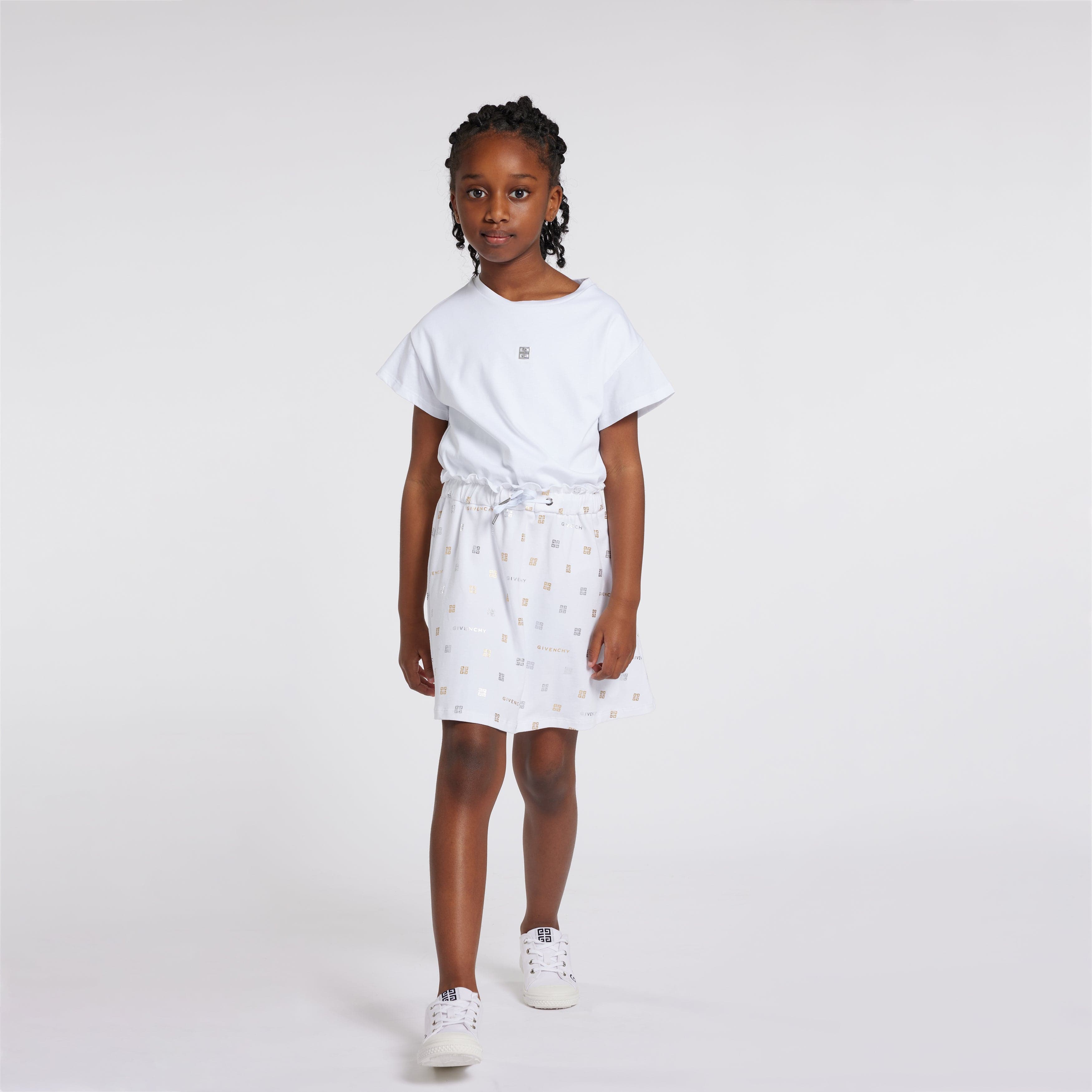 Givenchy Girls 4G Logo Dress in White Childsplay Clothing