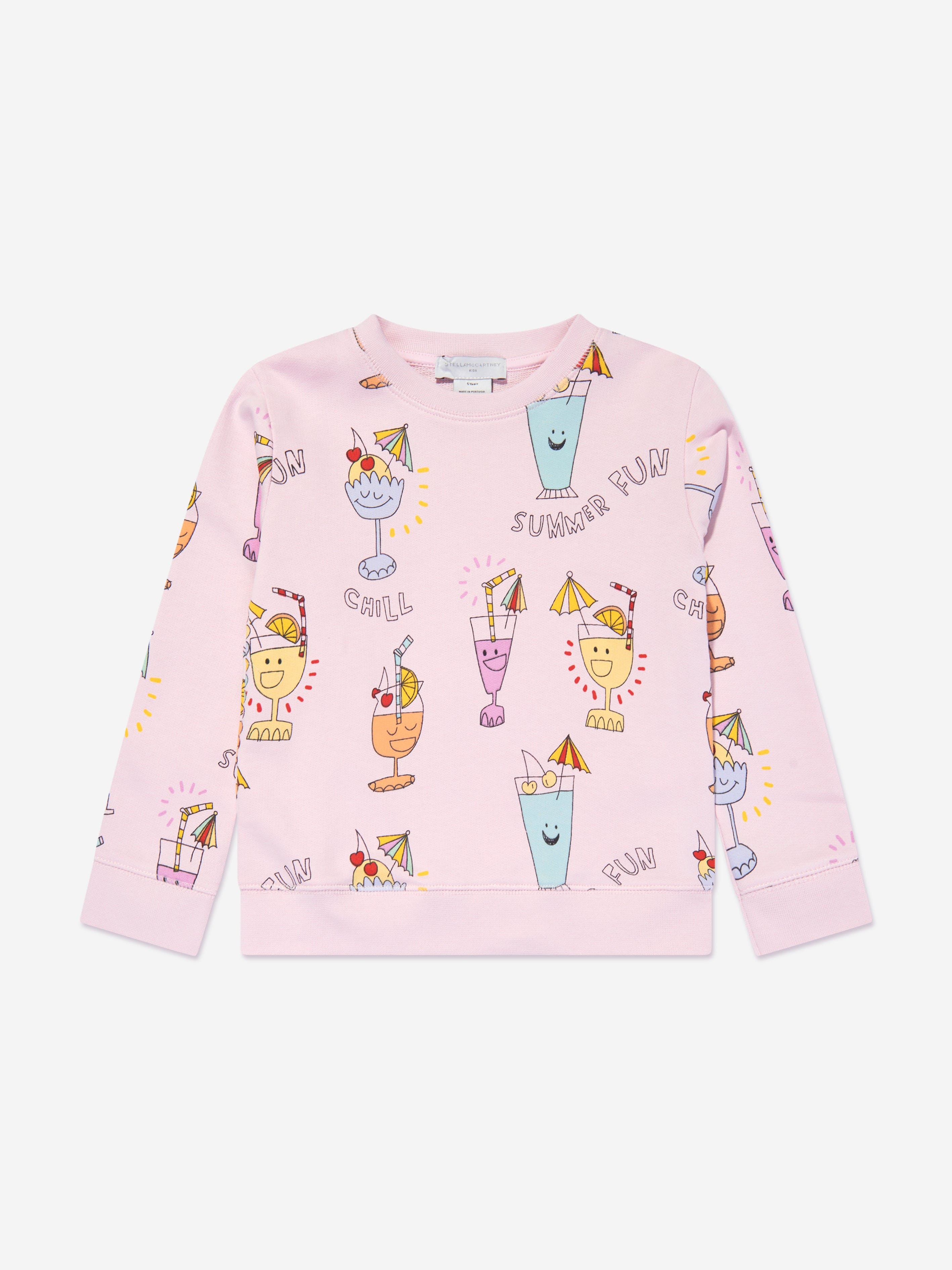 Girls Summer Fun Sweatshirt in Pink Childsplay Clothing