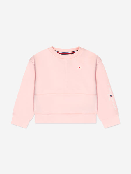 Girls Essential Sweatshirt in Pink | Clothing Childsplay