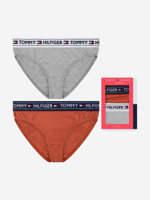 filosofisk nationalsang astronomi Tommy Hilfiger Girls & Grey Bikini Knickers Set (2 Pack) | Childsplay  Clothing