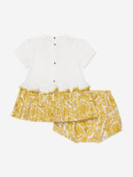 Versace Kids Orchid Barocco Baby Pleated Skirt for Baby Girls