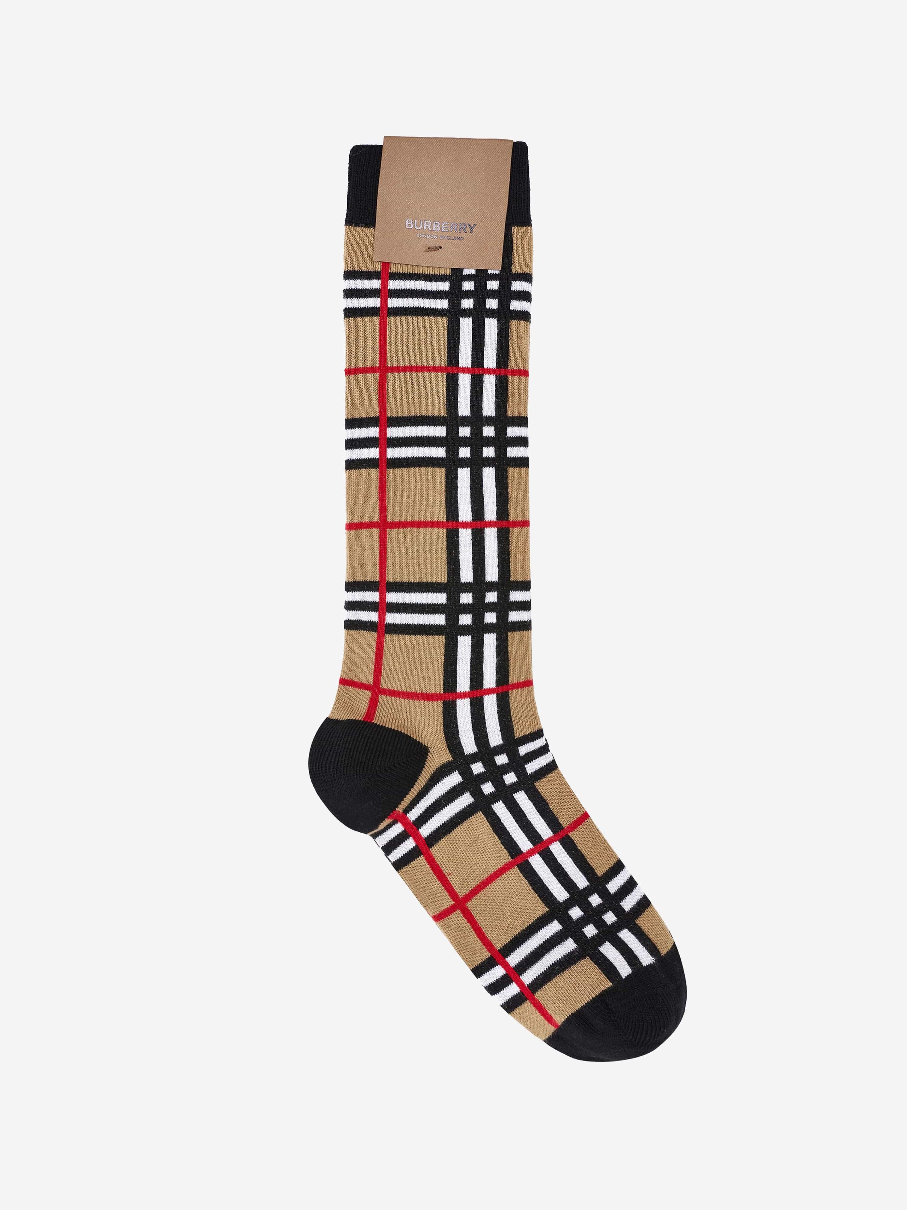 Burberry checked good socks for kids