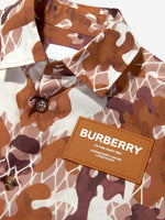 Burberry Men's Camouflage Check Cotton Tailored Shorts