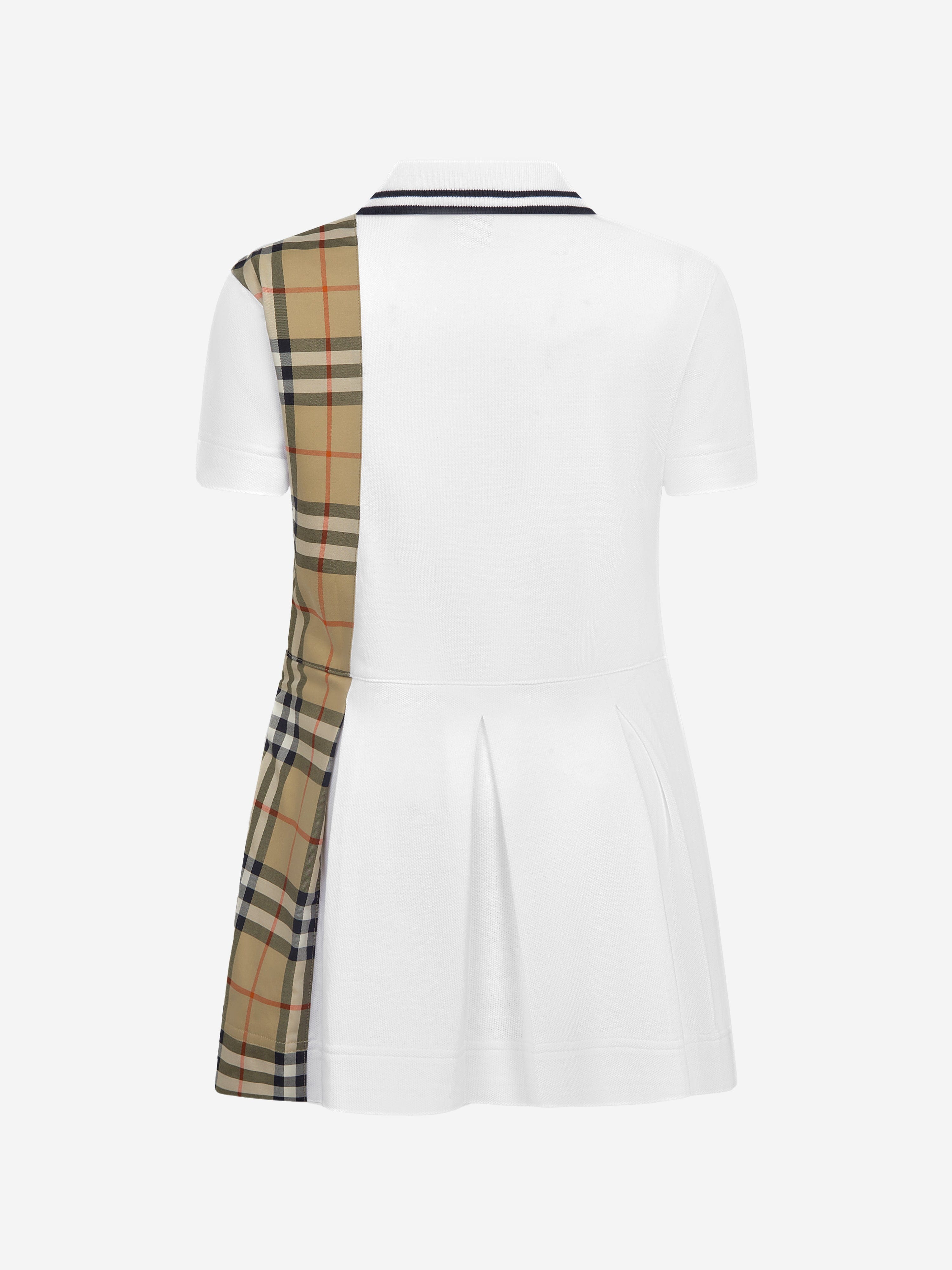 Burberry Baby tennis-inspired white polo dress from Burberry Kids newest 6 months