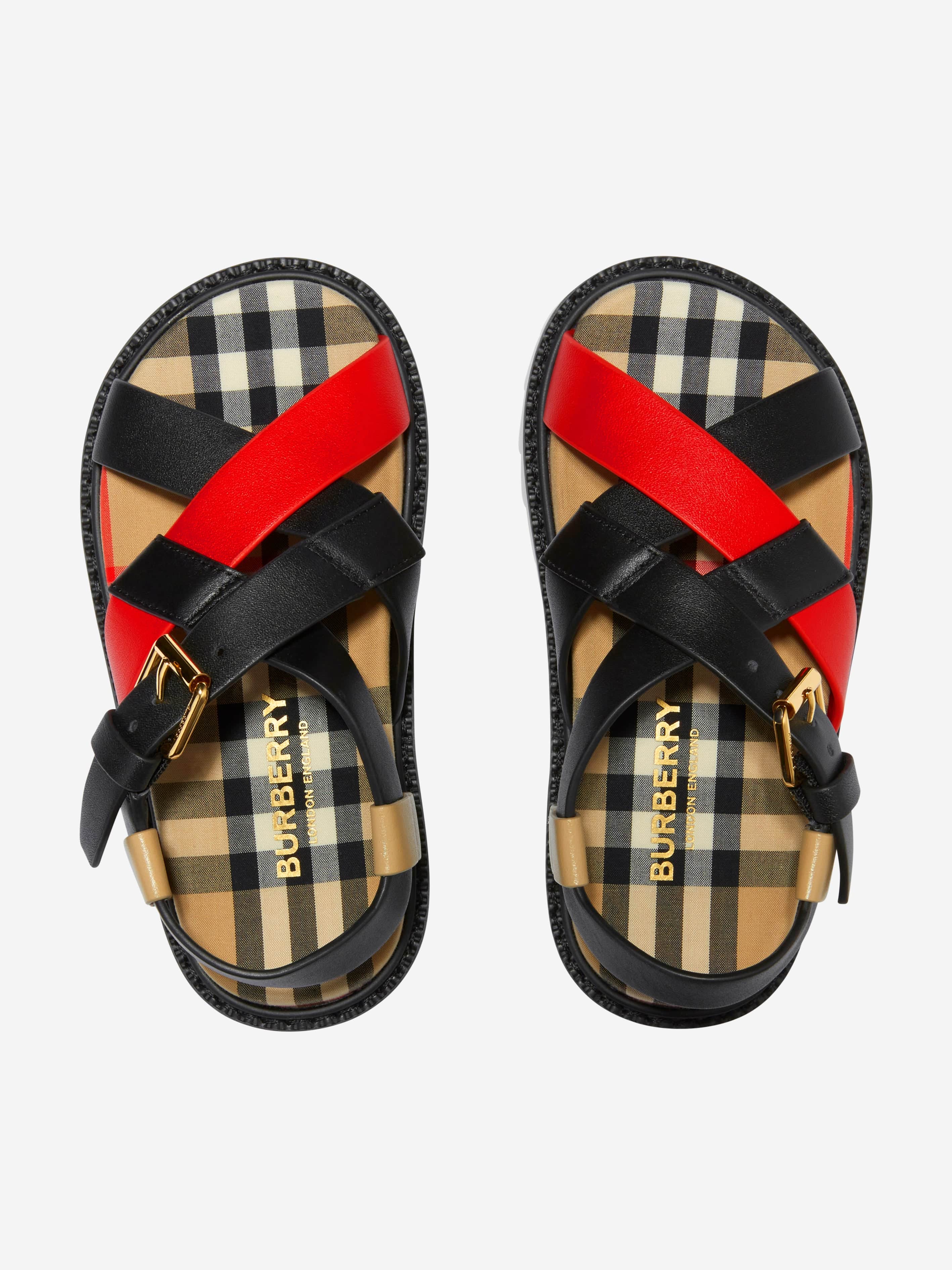 BURBERRY Toddler deals Boy Velcro Sandals 31