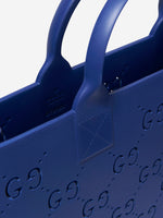 Logo Tote Bag in Blue - Gucci Kids